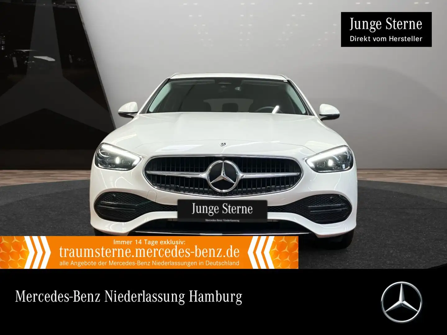 Mercedes-Benz C 220 d T 4M AVANTG+360+AHK+TOTW+KEYLESS+9G Weiß - 1