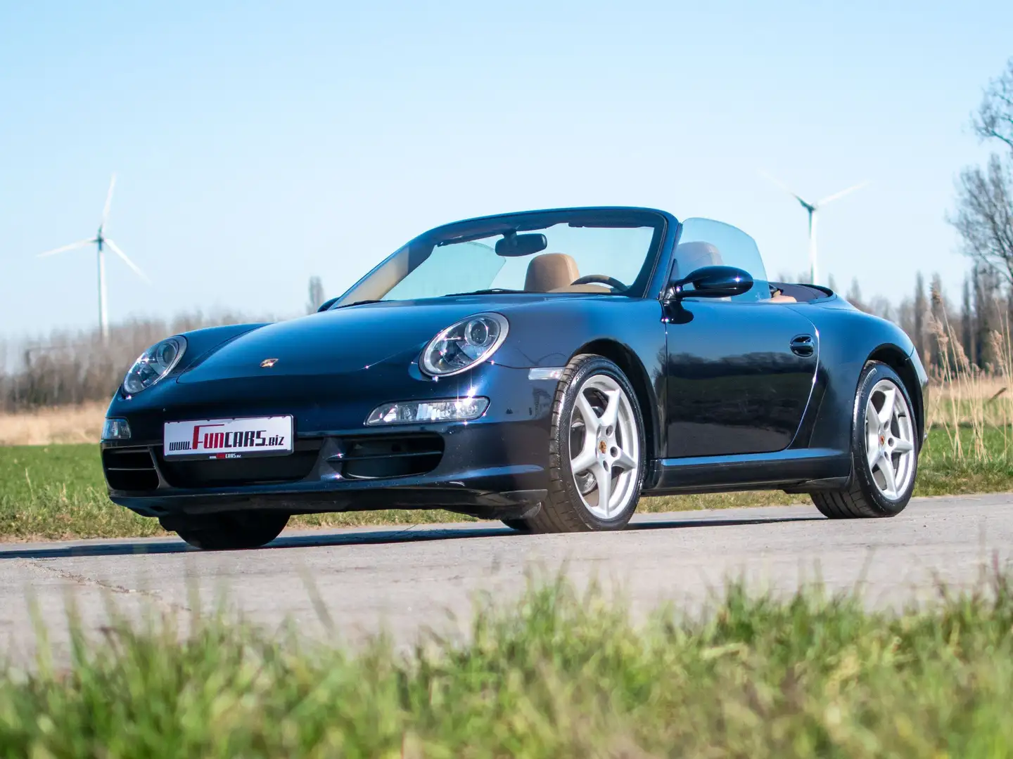 Porsche 997 Carrera 2 Cabriolet | BELGIAN CAR | MANUAL Modrá - 1