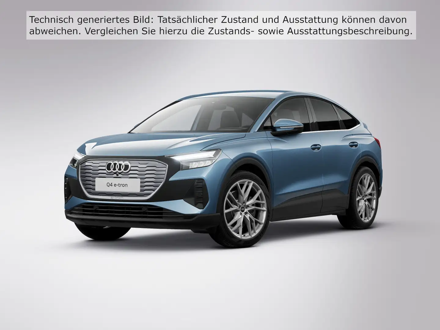 Audi Q4 e-tron Q4 Sportback 45 e-tron 2xS LINE/W-PUMPE/LM21/AHK Blau - 2