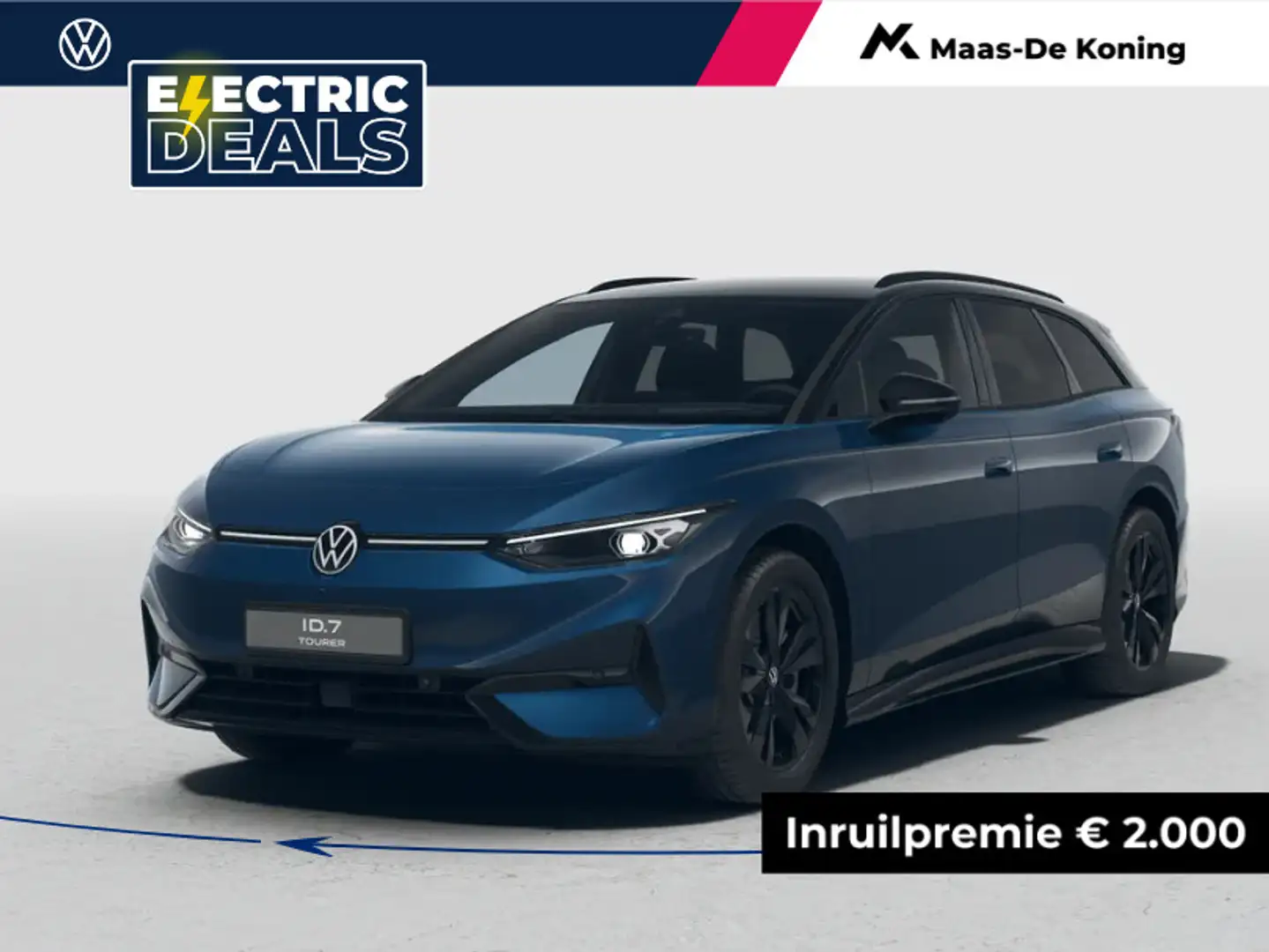 Volkswagen ID.7 Tourer Limited Edition 77 kWh accu 286 PK · Draadl Blauw - 1
