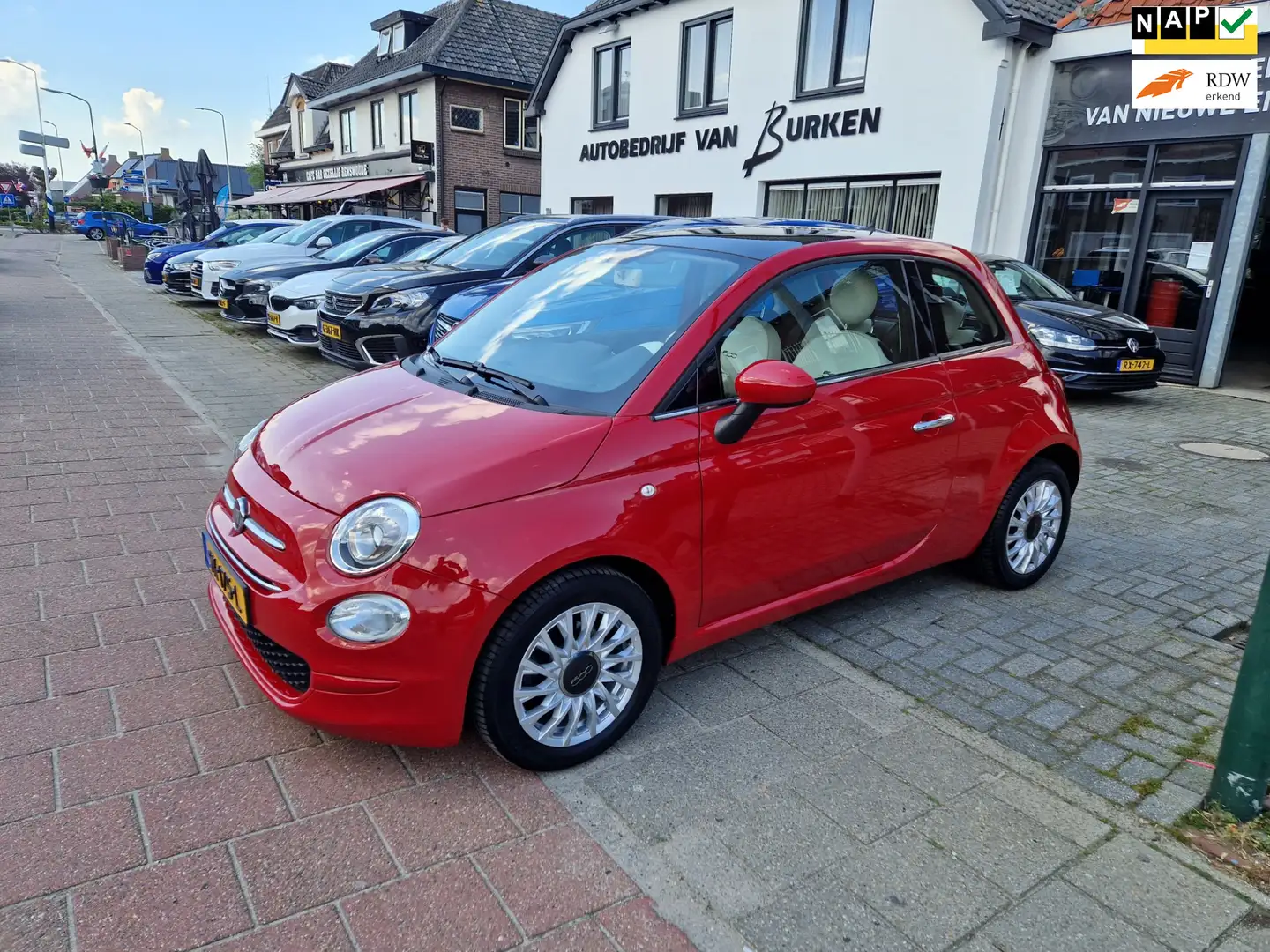 Fiat 500C 0.9 TwinAir Turbo Lounge Rood - 1