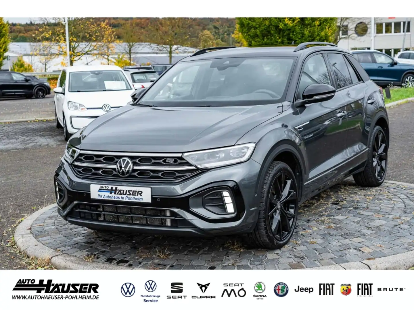 Volkswagen T-Roc R-Line 2.0 TSI DSG 4Motion AHK LEDER EL. HECKKL. B Grau - 1