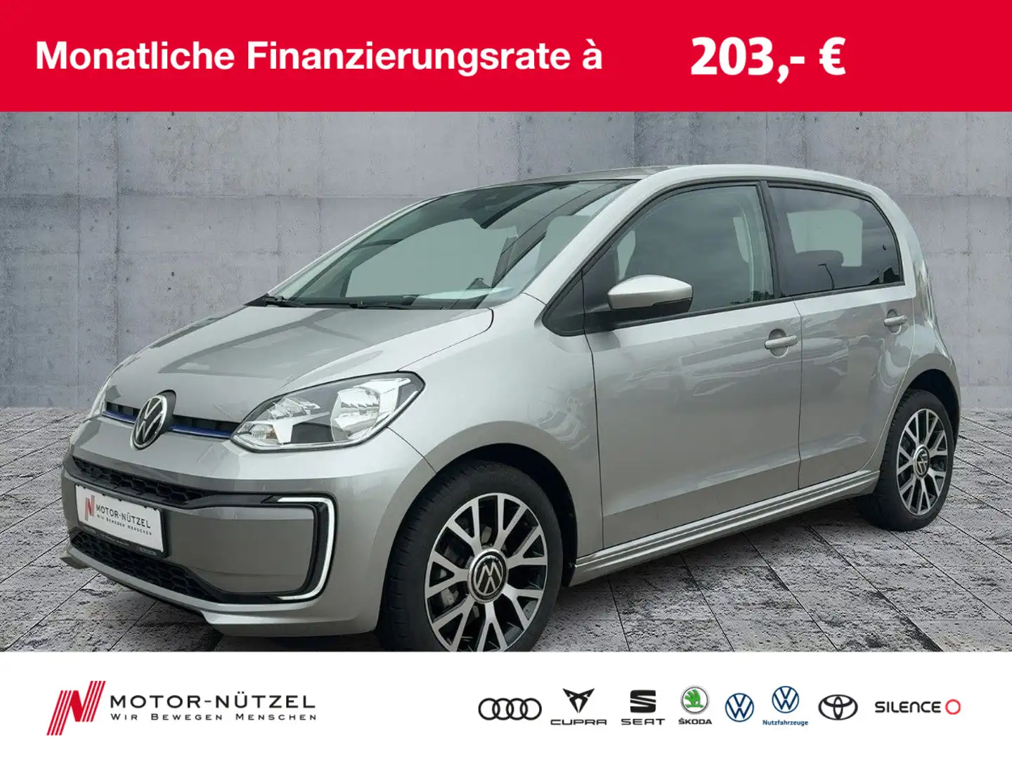 Volkswagen e-up! EDITION DAB+SHZ+RFK+MFA+GRA+BT+LM 16" Srebrny - 1