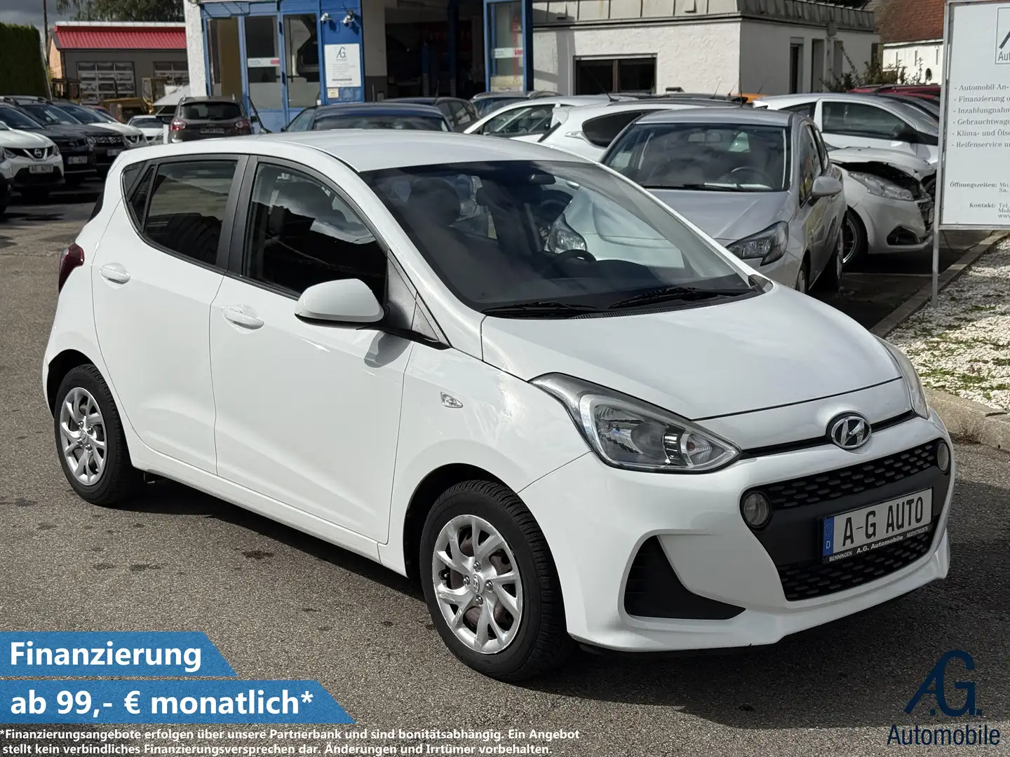 Hyundai i10 + Garantie Tempomat Klima TÜV + Service NEU Blanc - 1