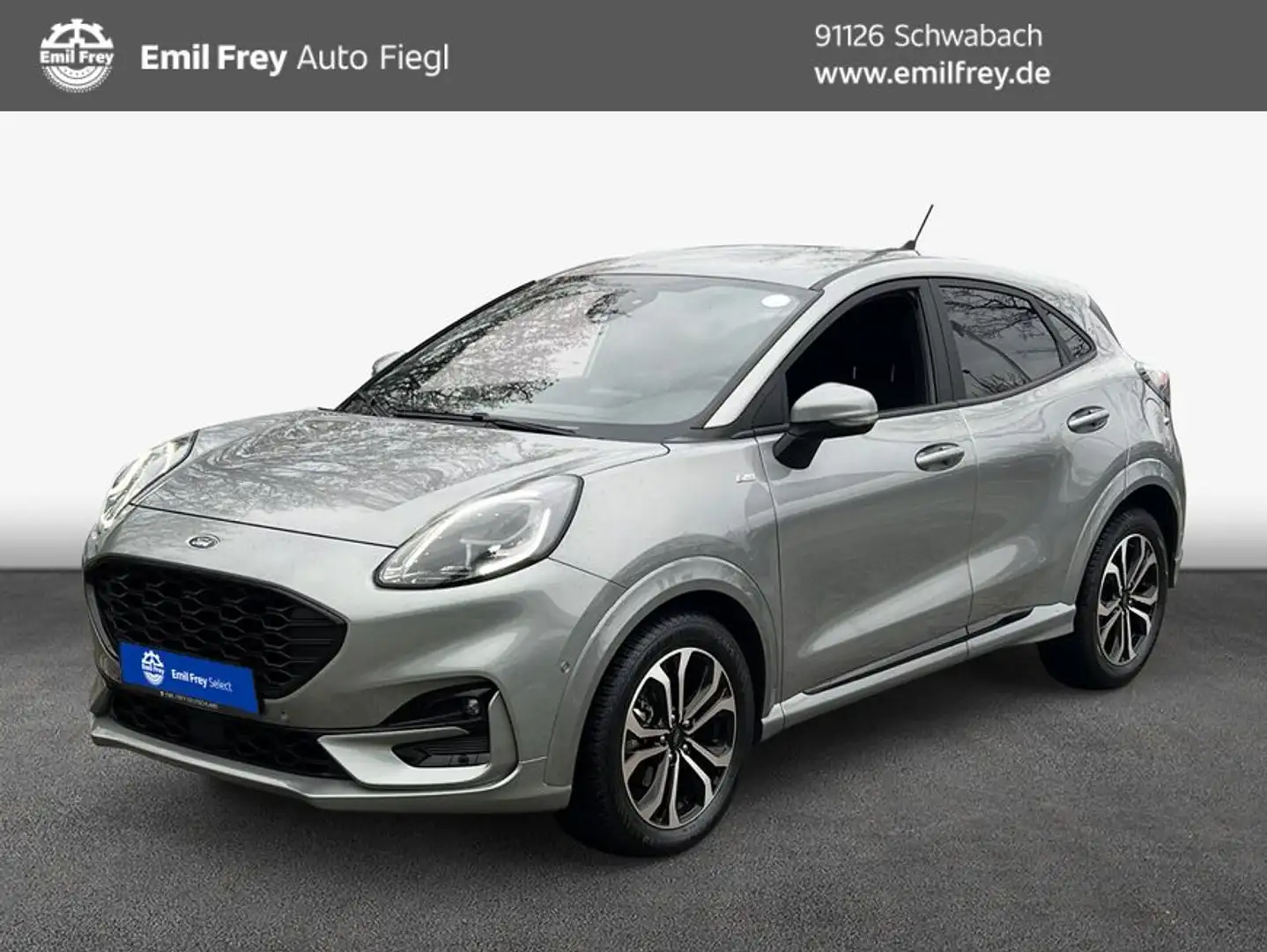Ford Puma 1.0 EcoBoost Hybrid Aut. ST-LINE Silber - 1