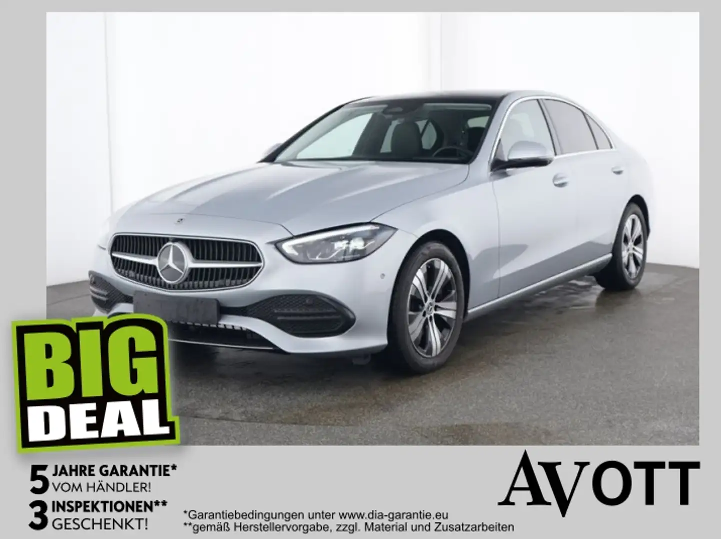 Mercedes-Benz C 200 d Avantgarde Klima 360Kam LED Silber - 1