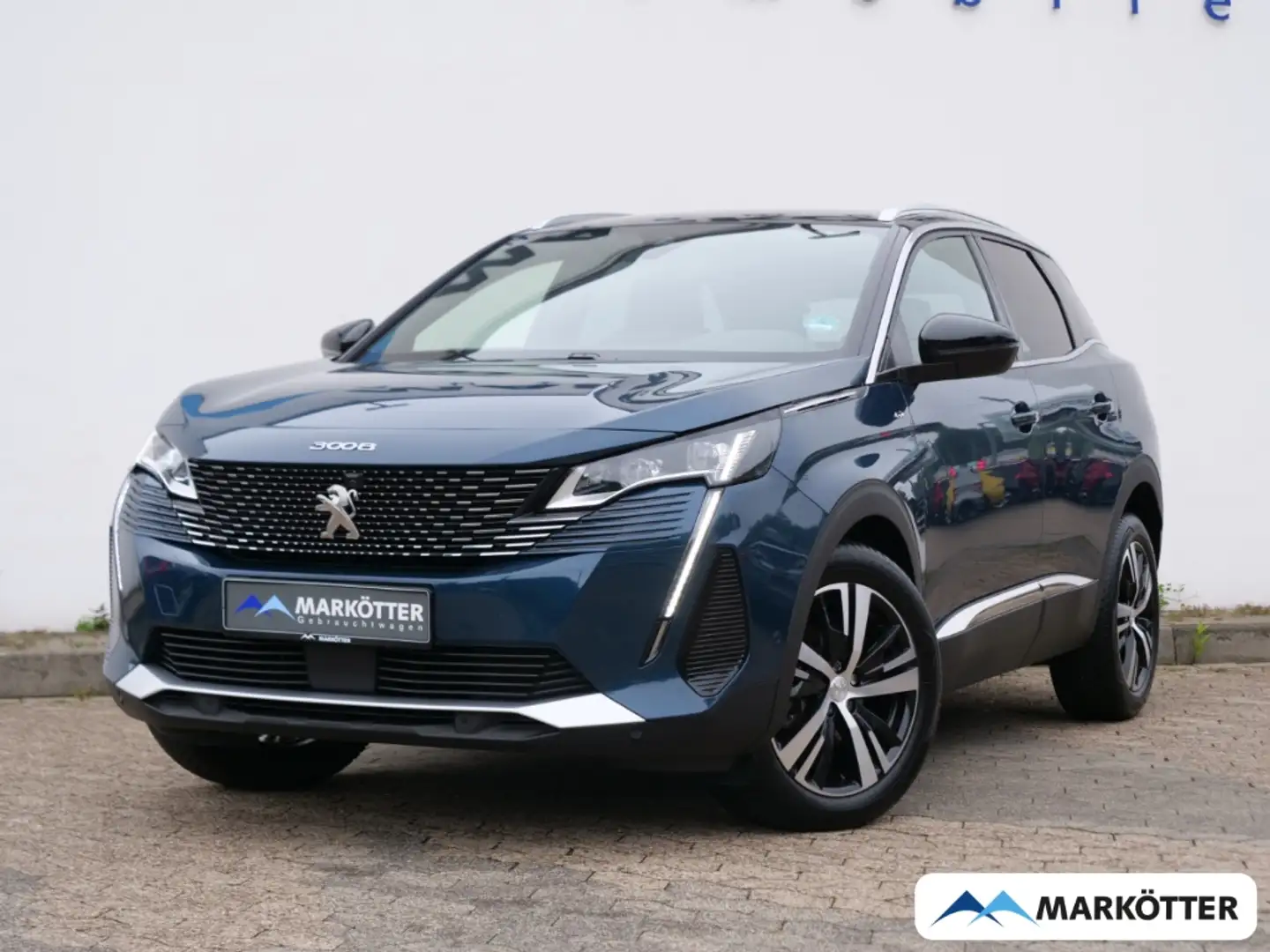 Peugeot 3008 1.2 GT CAM/ACC/TOTWINKEL/LED/NAVI Blau - 1