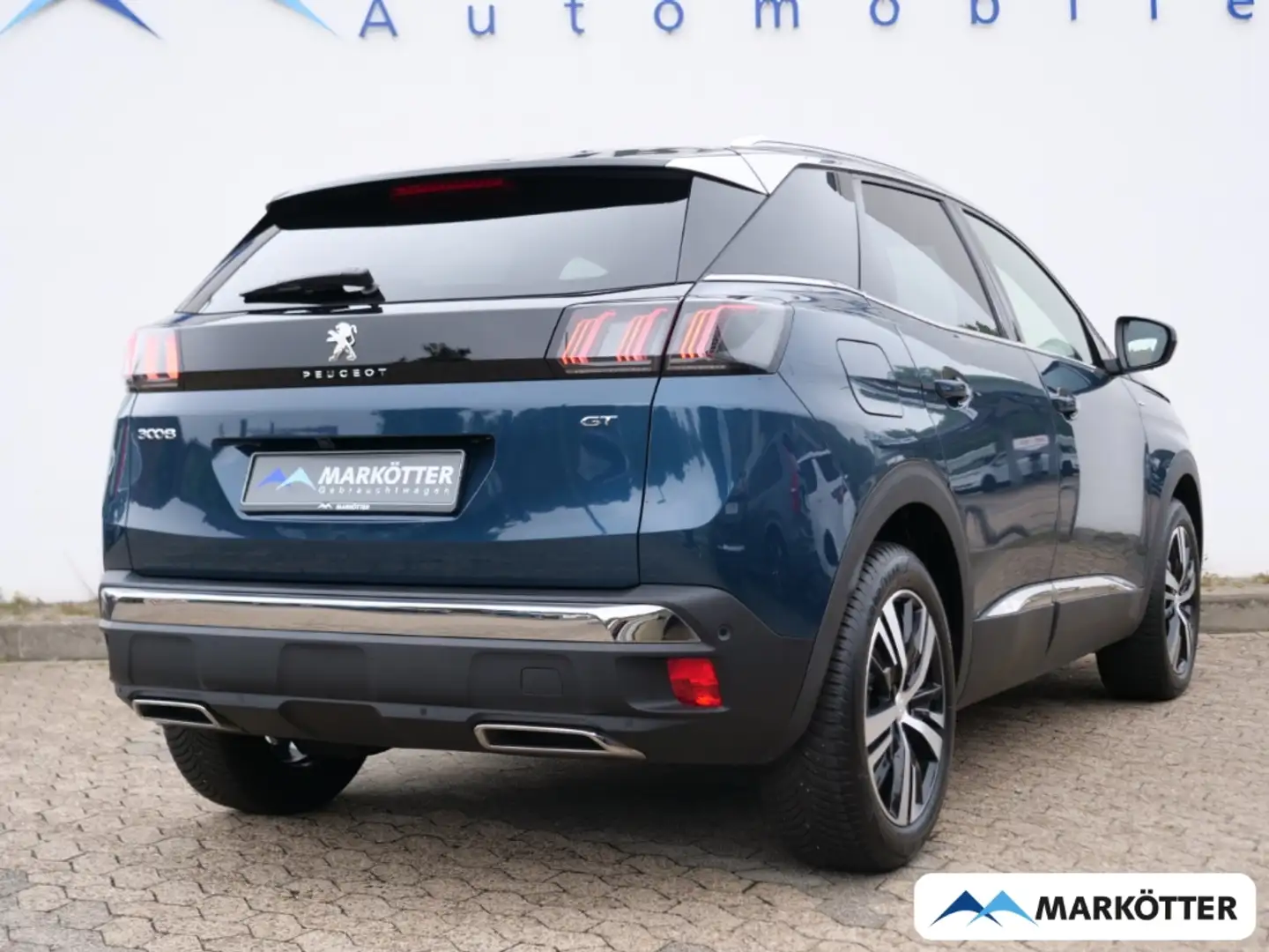 Peugeot 3008 1.2 GT CAM/ACC/TOTWINKEL/LED/NAVI Blau - 2