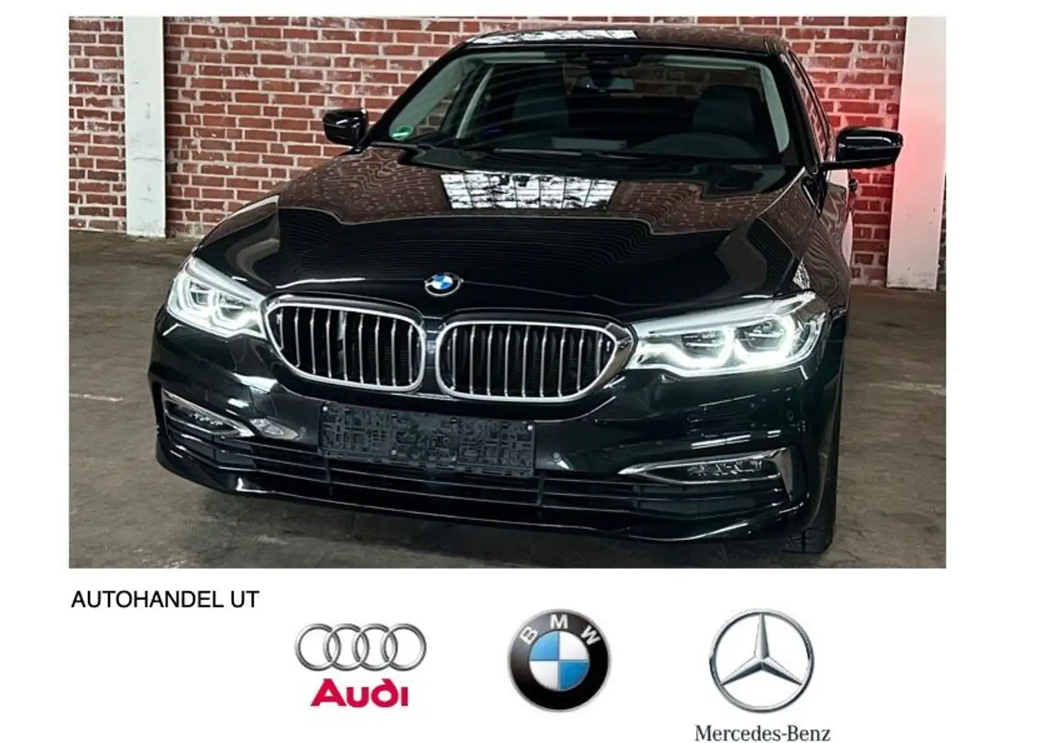 BMW 520 d Lim. Luxury LED/HeadUP/D.Ass./STHDZ/RKamera Schwarz - 1