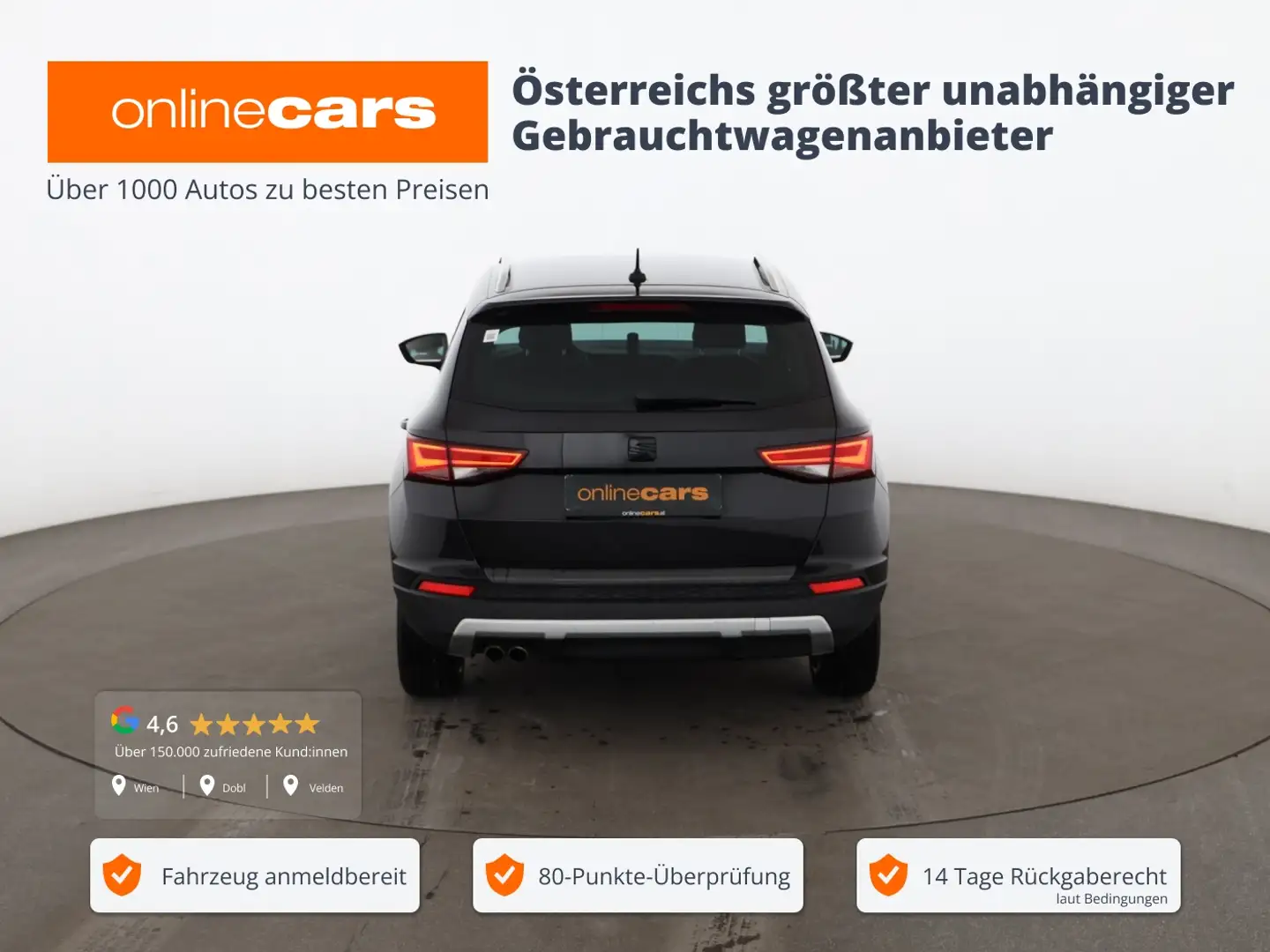 SEAT Ateca 1.4 TSI 4Drive Xcellence Aut LED RADAR NAVI Schwarz - 1