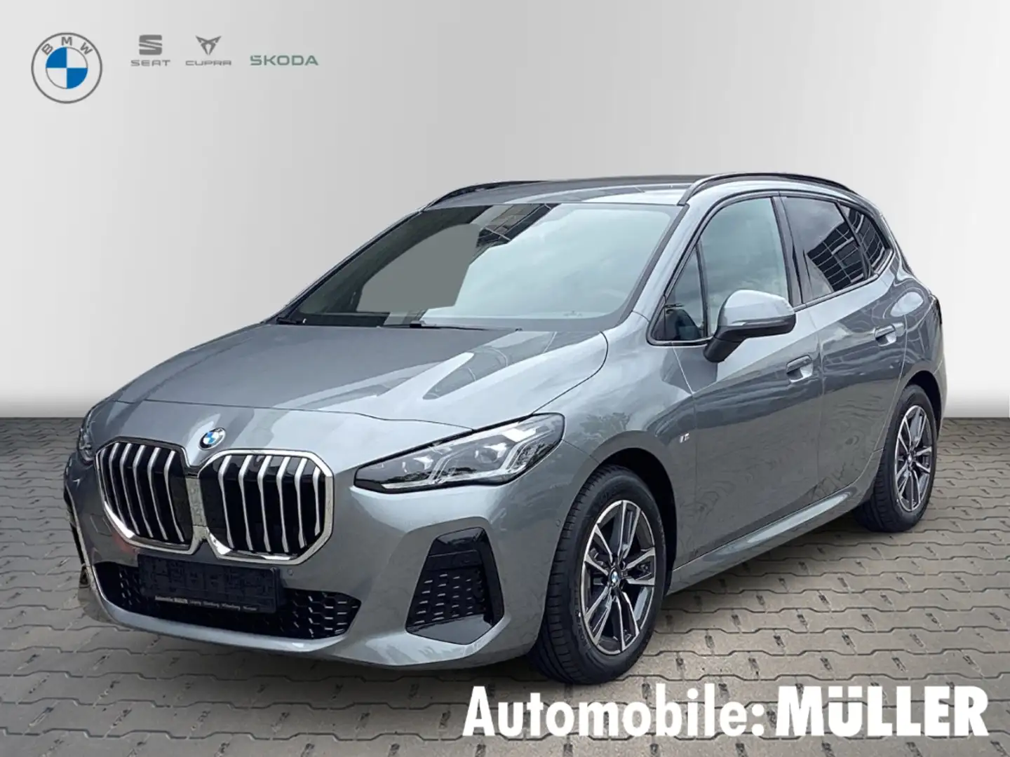 BMW 220 Active Tourer i M Sport EU6e Sportpaket AD AHK-kla Grau - 1