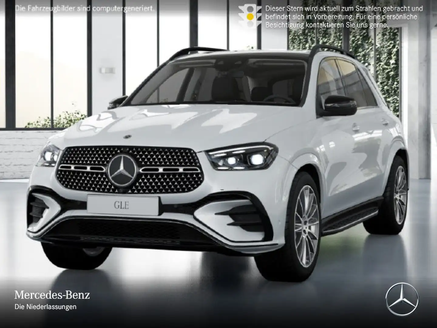 Mercedes-Benz GLE 350 de 4M AMG+NIGHT+PANO+360+AHK+MULTIBEAM+21" Noir - 2