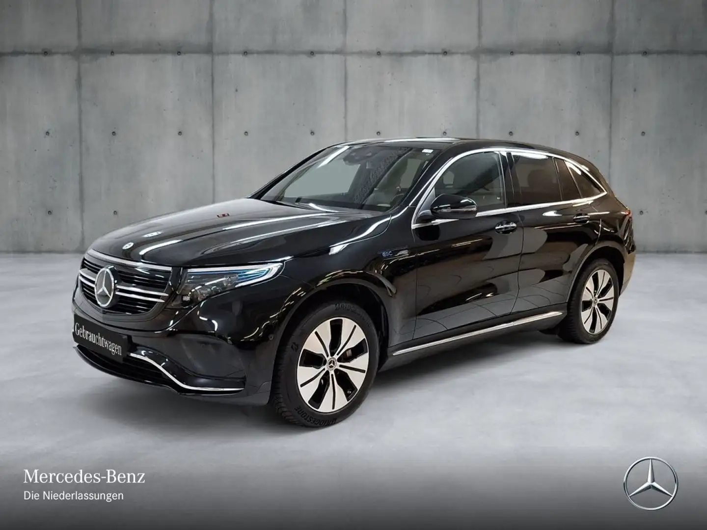 Mercedes-Benz EQC 400 4M AMG+MULTIBEAM+FAHRASS+KAMERA+KEYLESS Schwarz - 2