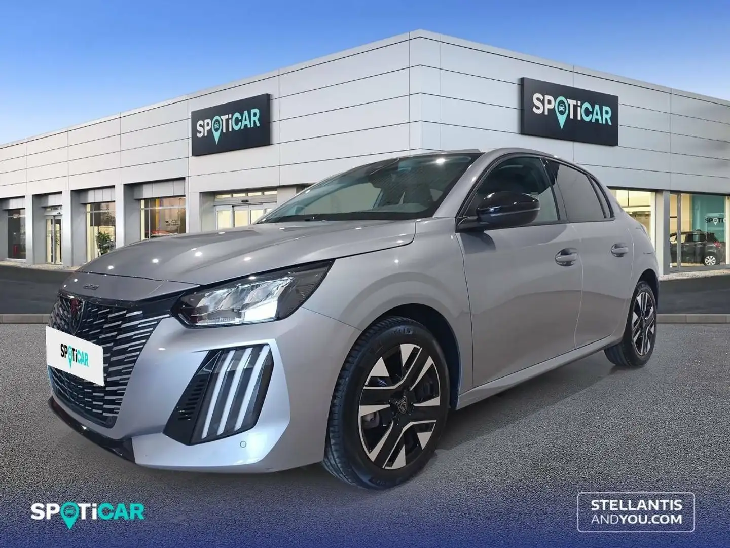 Peugeot 208 1.2 Puretech S&S Allure 100 Gris - 1