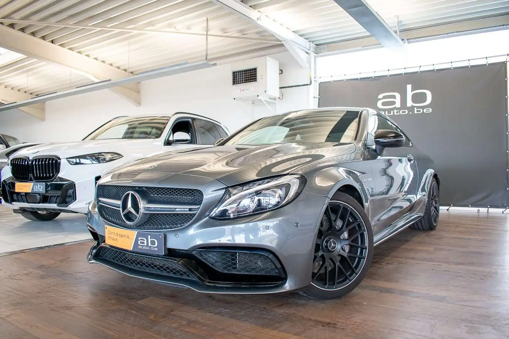 Mercedes-Benz C 63 AMG COUPE V8 BI-TURBO, BURMESTER, BT, LED HIGH PERF Gris - 1