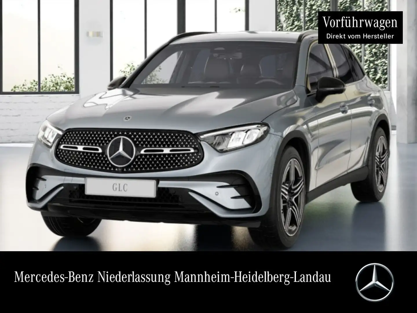 Mercedes-Benz GLC 220 d 4M AMG+NIGHT+360+AHK+LED+TOTW+KEYLESS+9G Silber - 1