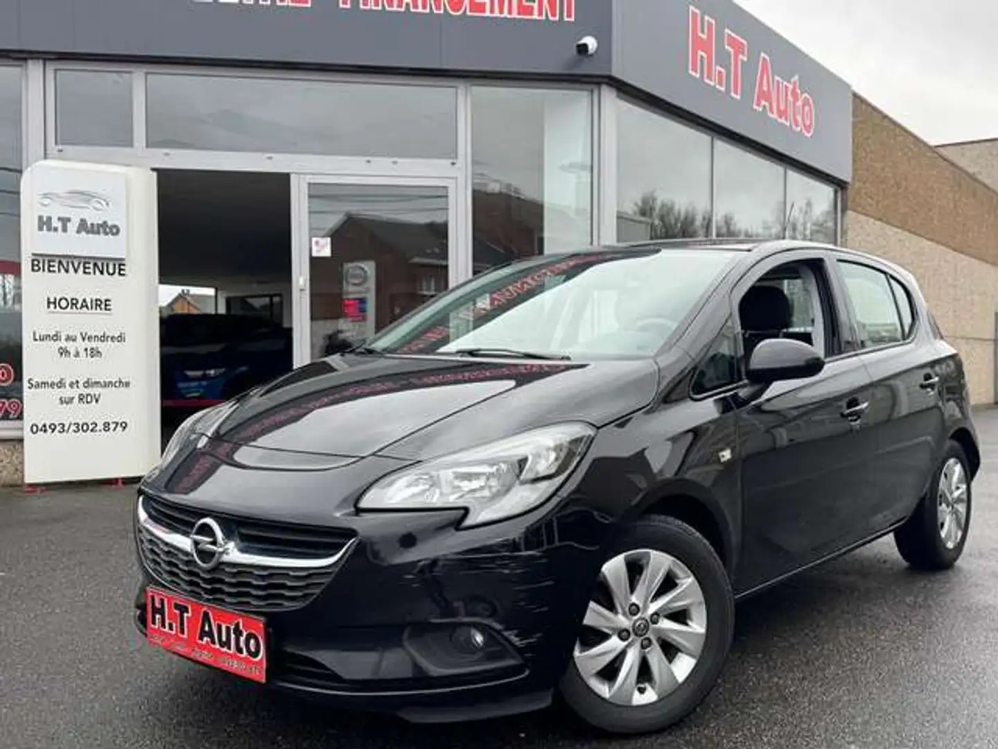 Opel Corsa 1.2i Enjoy/FRAIS CARROSSERIE !!!! Schwarz - 1