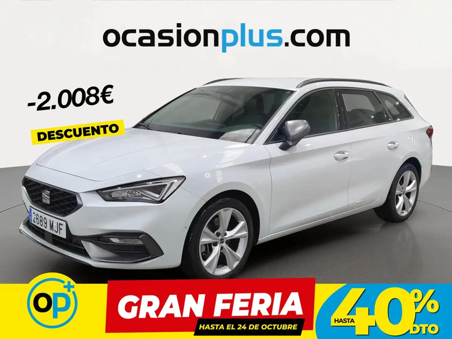 SEAT Leon ST 2.0TDI CR S&S FR XS DSG-7 150 Blanco - 1