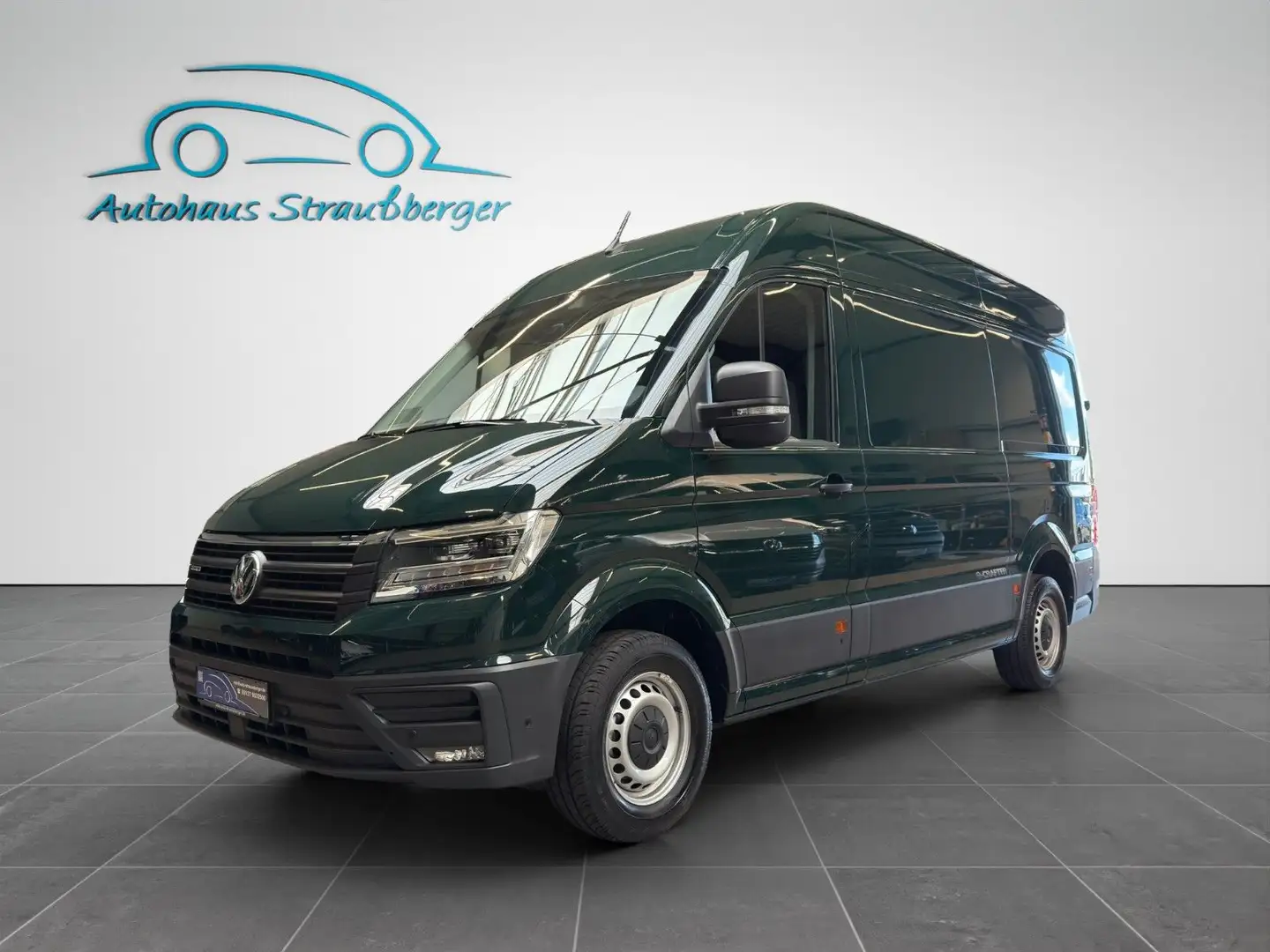 Volkswagen Crafter E-Crafter Kasten mittellang Hochdach Temp DAB+ Grün - 2