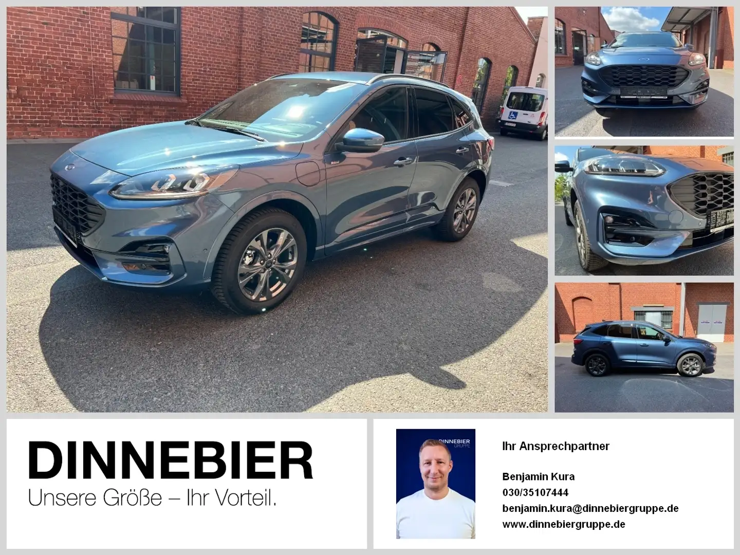 Ford Kuga ST-LINE X 2.5 PHEV LED*NAV*HeadUp*Kamera Blau - 1
