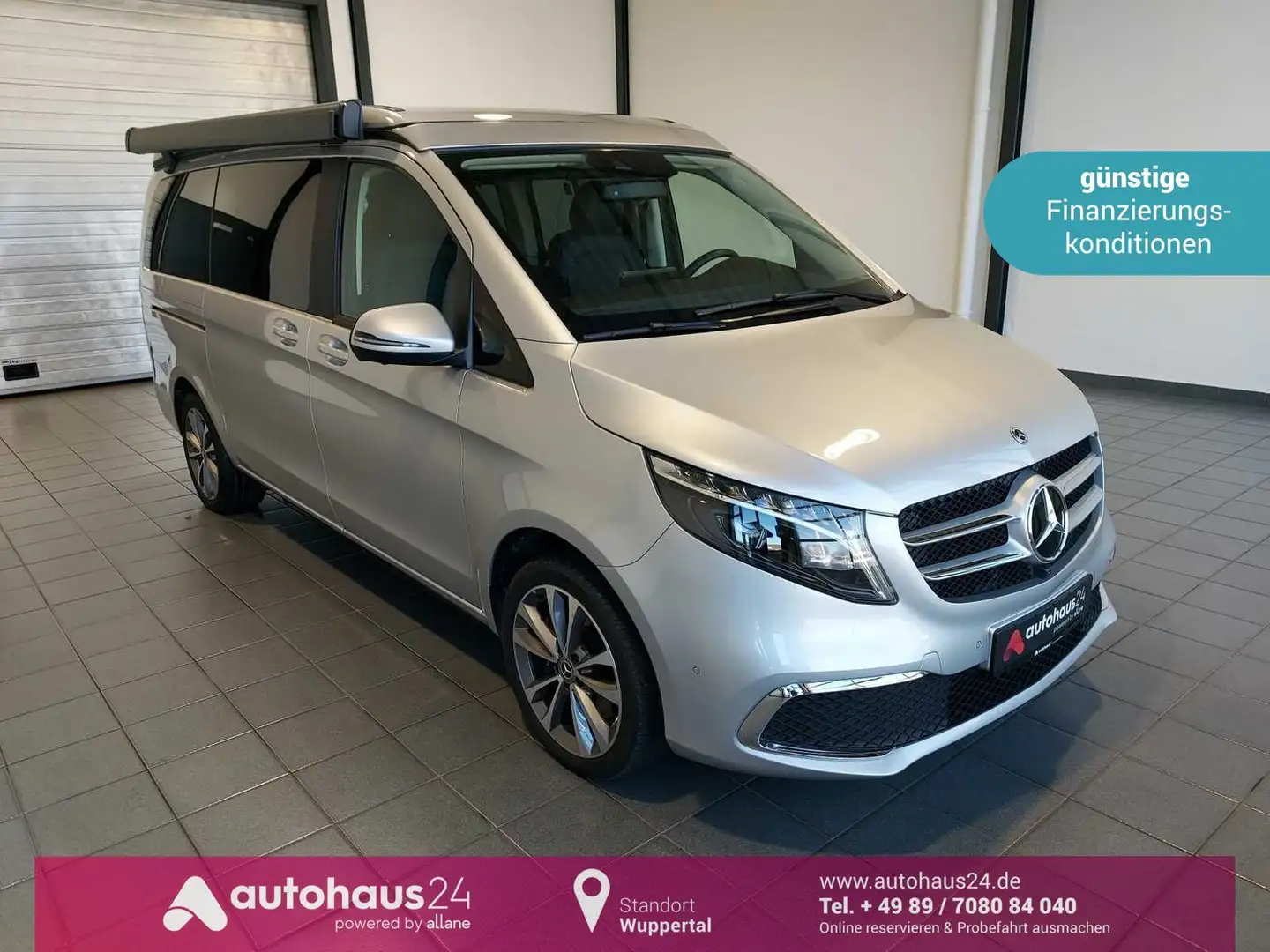 Mercedes-Benz V 300 Marco Polo 300d 4MATIC LED|Navi|AHK|Kamera|ACC Argent - 1