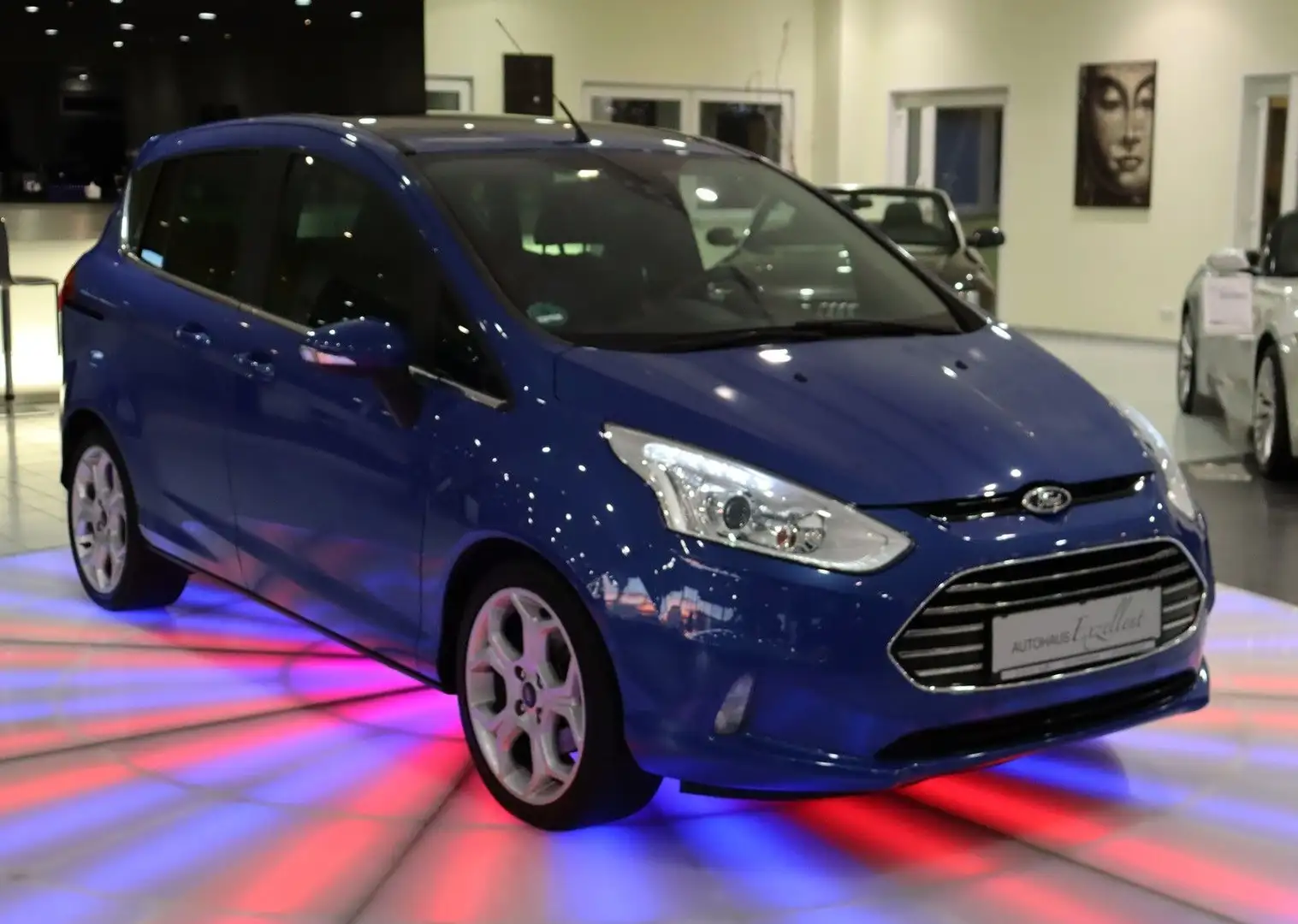 Ford B-Max Individual*KLIMAAUT*LEDER*PDC*SHZ*PANO*MFL Blau - 2