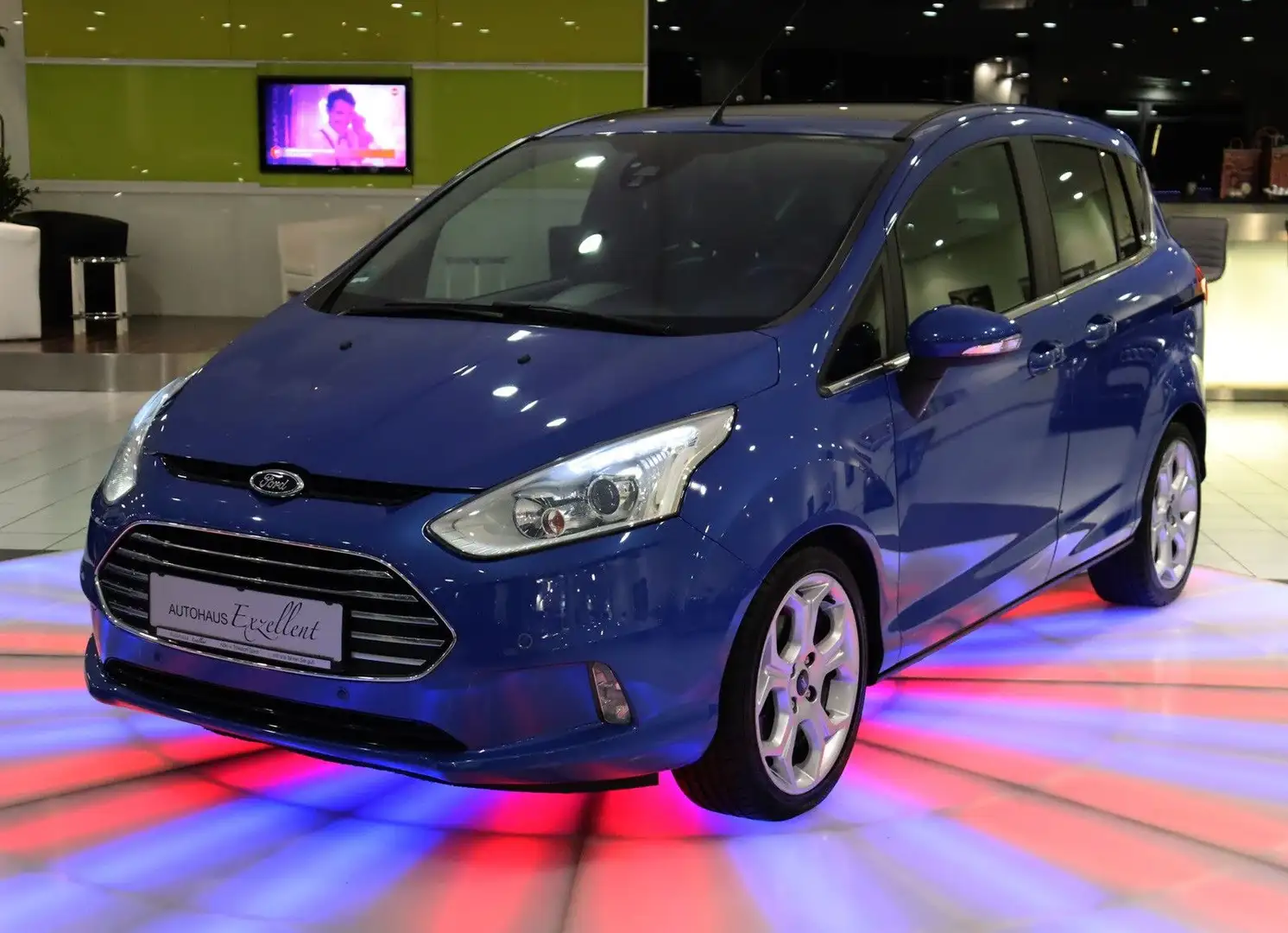 Ford B-Max Individual*KLIMAAUT*LEDER*PDC*SHZ*PANO*MFL Blau - 1