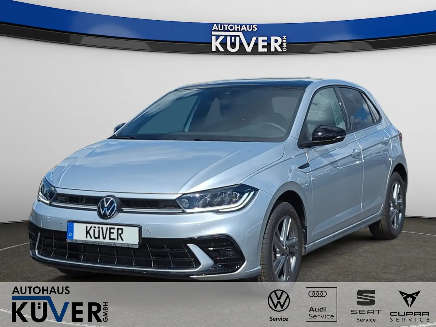 Volkswagen Polo R-Line 1,0 TSI DSG ACC+Matrix+Shzg.+IQ+16´´ Silber - 1