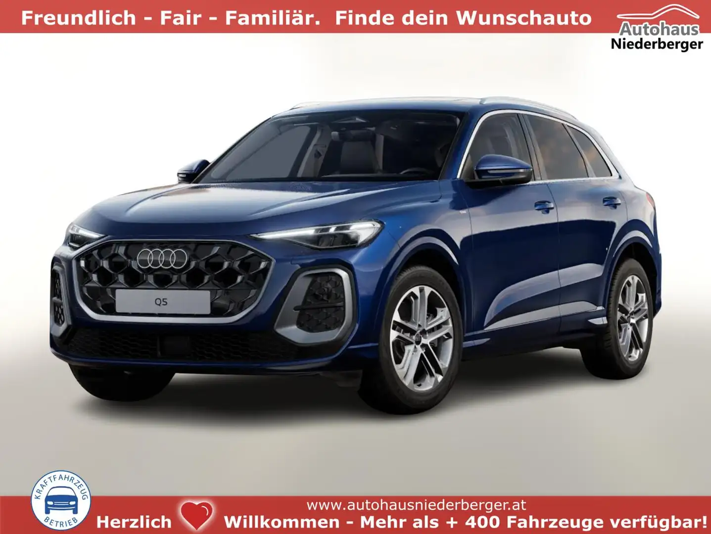 Audi Q5 S line TDI 204 neues Modell Tech Pano PrivG 150... Blau - 1