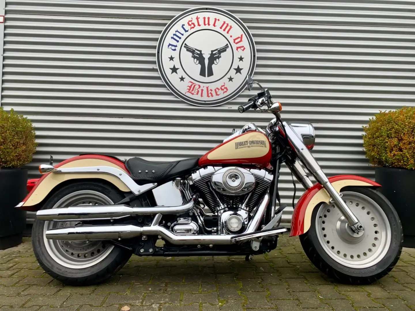 Harley-Davidson Fat Boy Evo Retro Paint' Lacksatz Rouge - 1