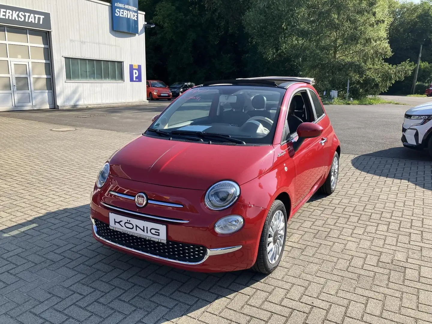 Fiat 500C 1.0 Cabrio DolceVita Klima*Carplay*Tempomat Rot - 1