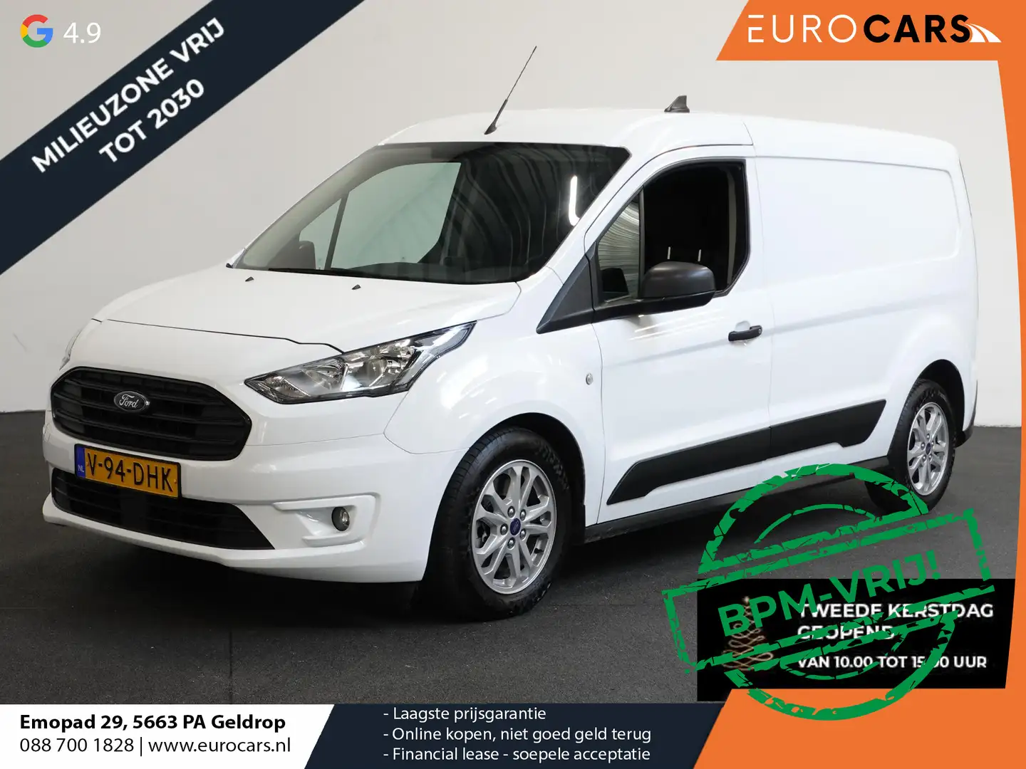 Ford Transit Connect 1.5 EcoBlue Automaat L2 Trend Navigatie Airco Park Blanc - 1