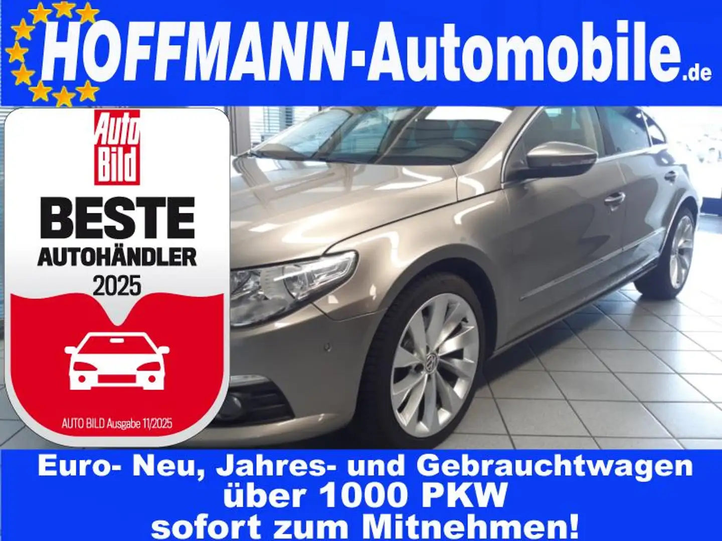 Volkswagen Passat CC BlueMotion 1.Hand.Leder,Pano,Navi,SH Beige - 1
