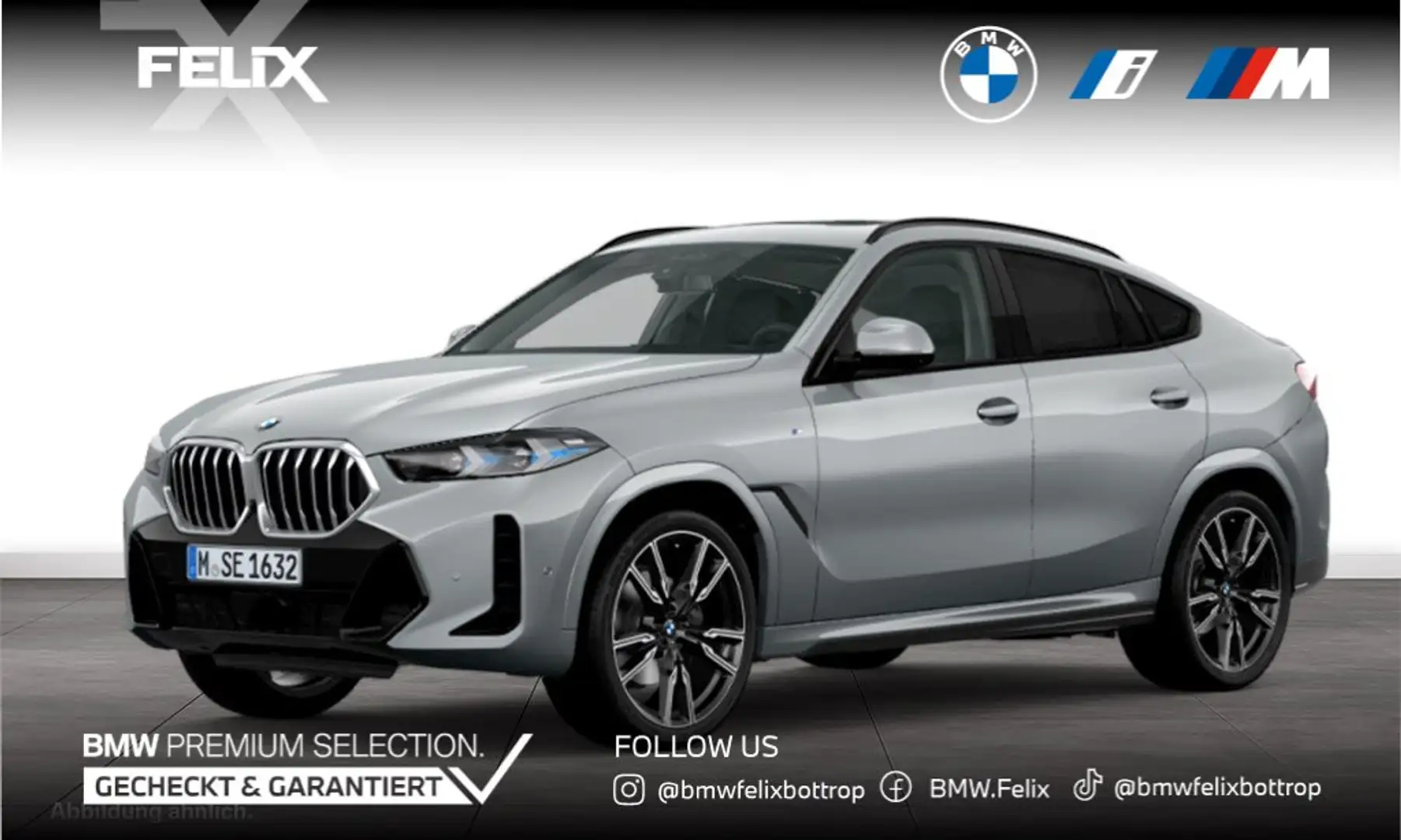 BMW X6 xDrive40d M SPORTPAKET+22"ALU+INEGRAL+PANORAMA Grau - 1