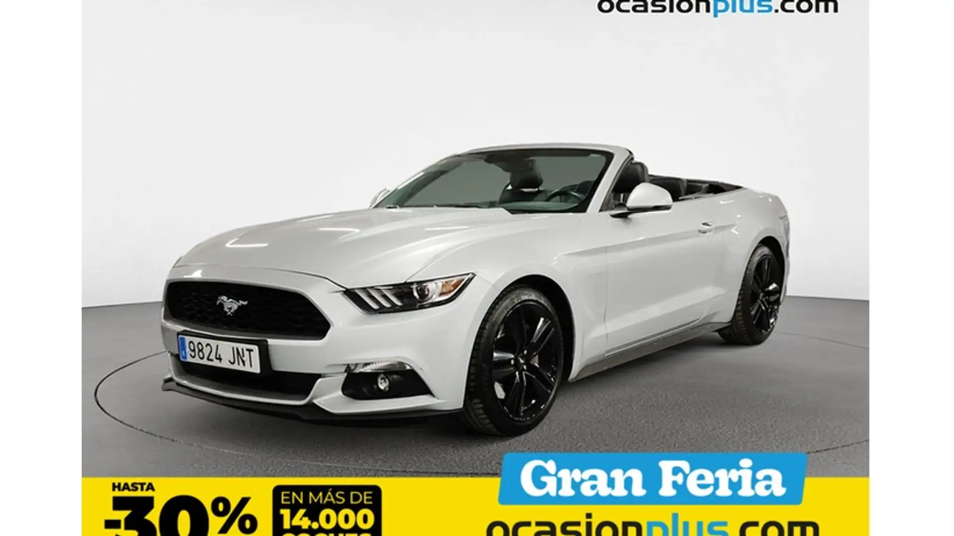Ford Mustang Convertible 2.3 EcoBoost Aut. Plateado - 1
