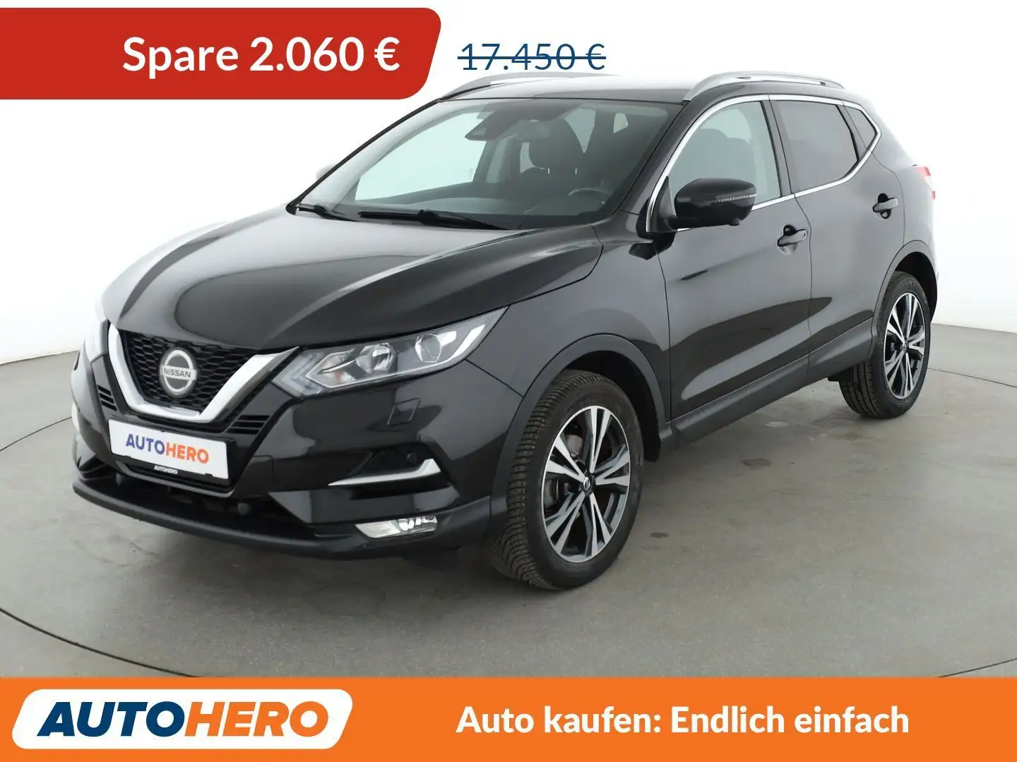 Nissan Qashqai 1.3 DIG-T N-Connecta *NAVI*TEMPO*CAM*PDC*SHZ* Schwarz - 1