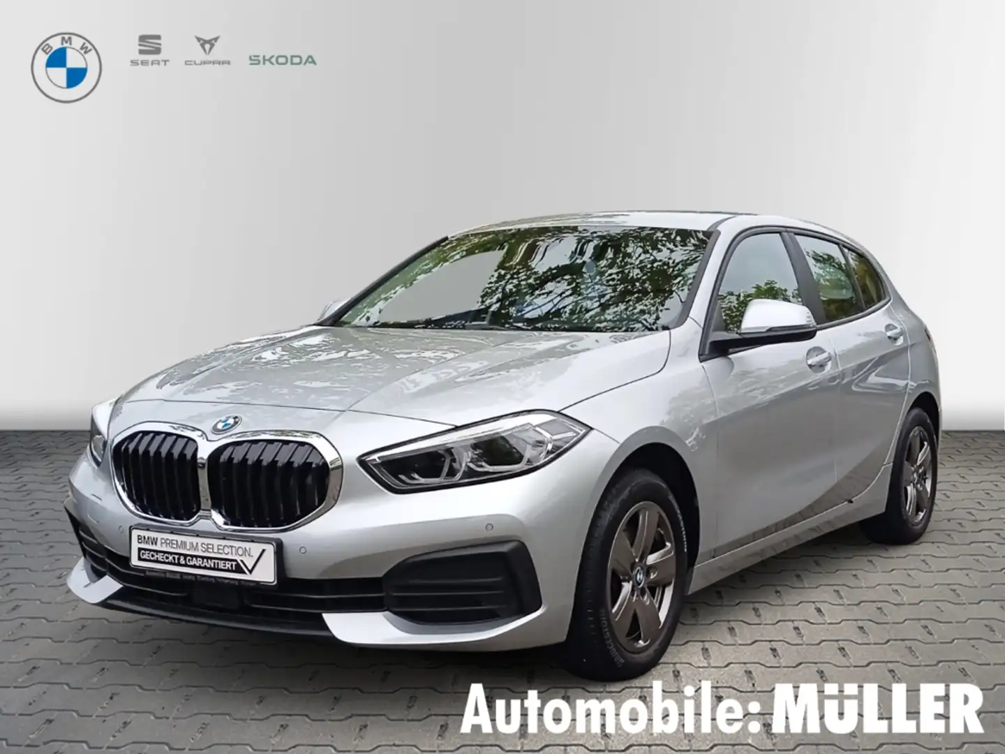 BMW 118 d Advantage*Aut.*LED*DAB*PDC*ACC*AHK* Silber - 1