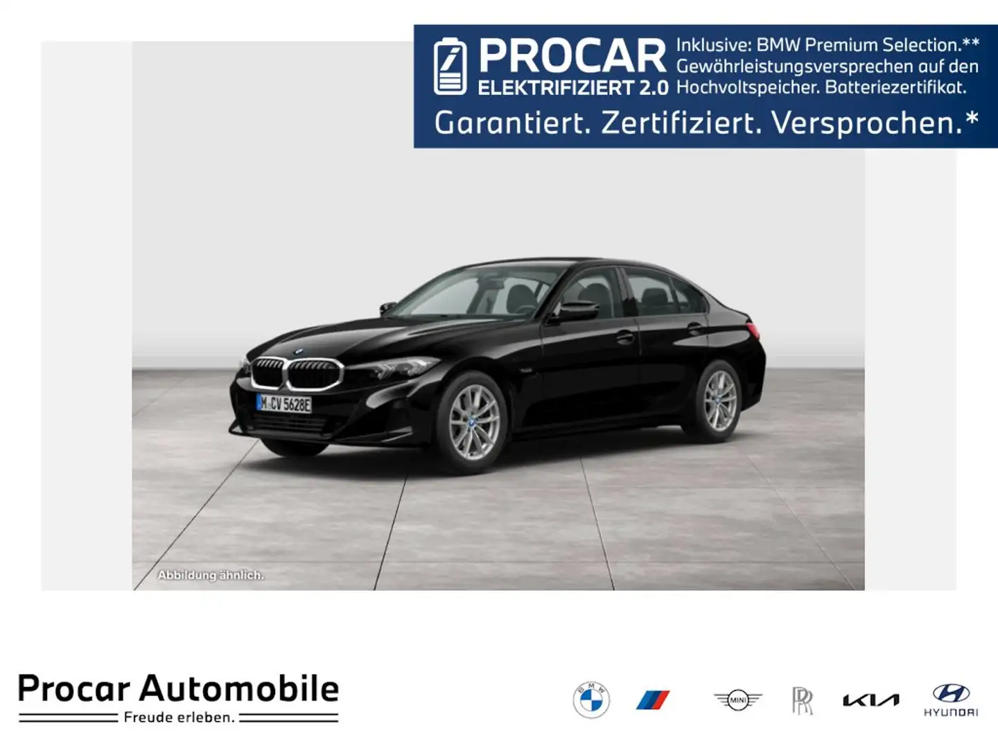 BMW 320 e Lim. Aut. Klima PDC DAB Tempomat Schwarz - 1
