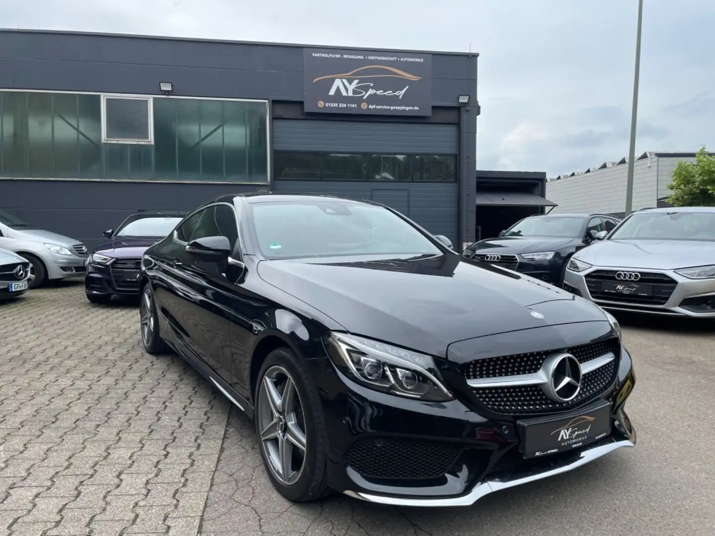 Mercedes-Benz C 400 C - Klasse Coupe PANO/HUD/360°/AMG Schwarz - 1