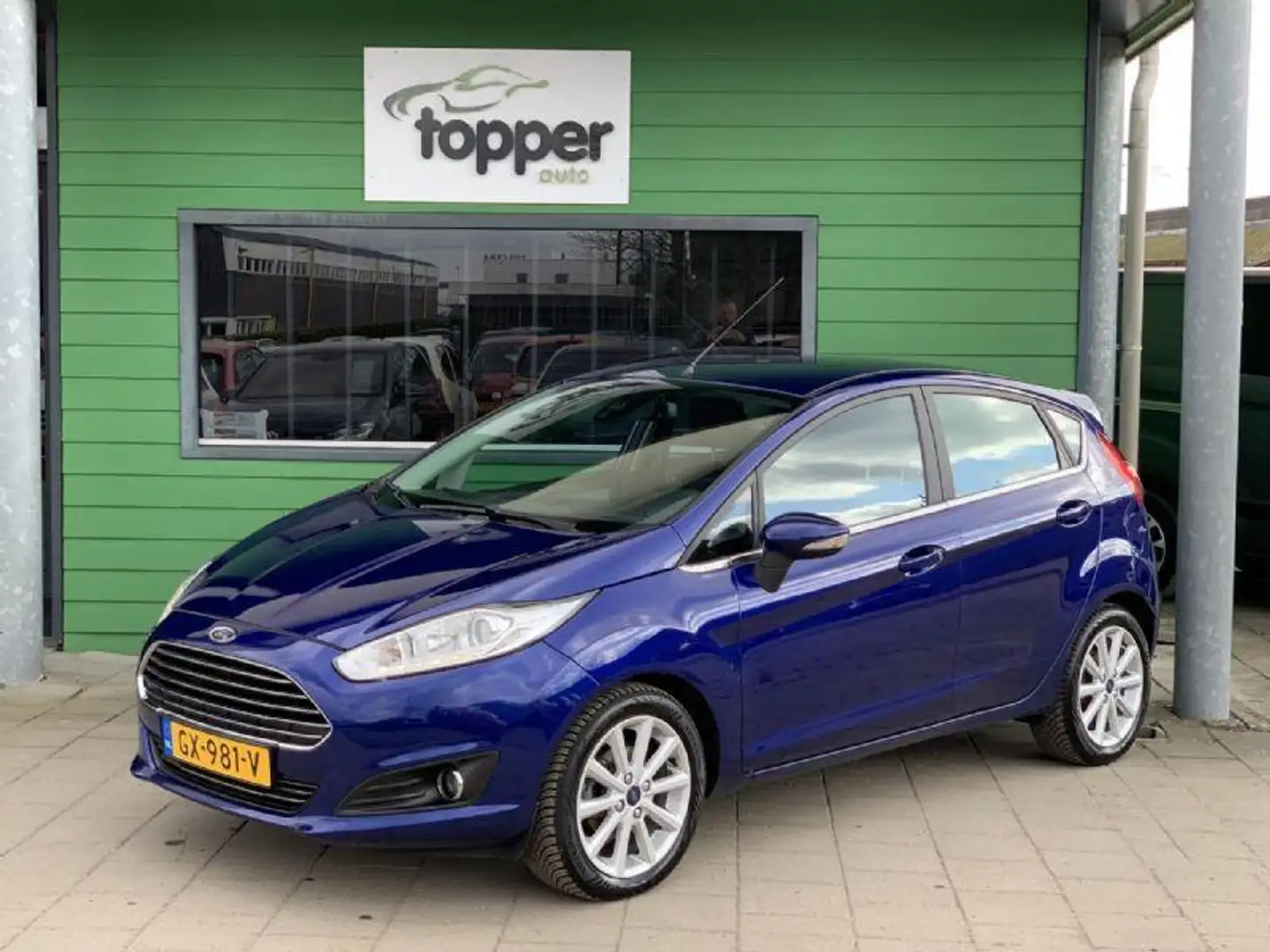 Ford Fiesta 1.0 EcoBoost Titanium | Automaat | Navigatie | Kék - 1