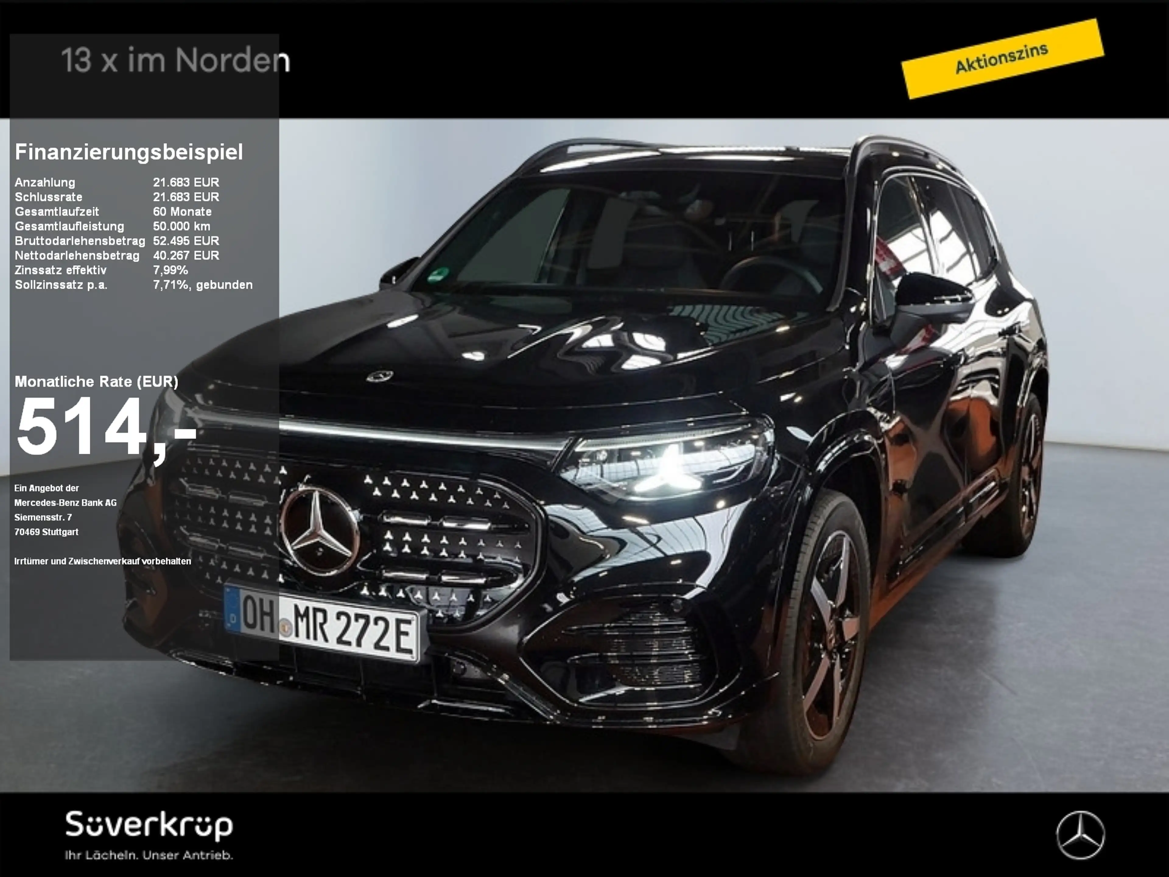Mercedes-Benz GLB 250 + mit EQ Technologie AMG NIGHT PREMIUM