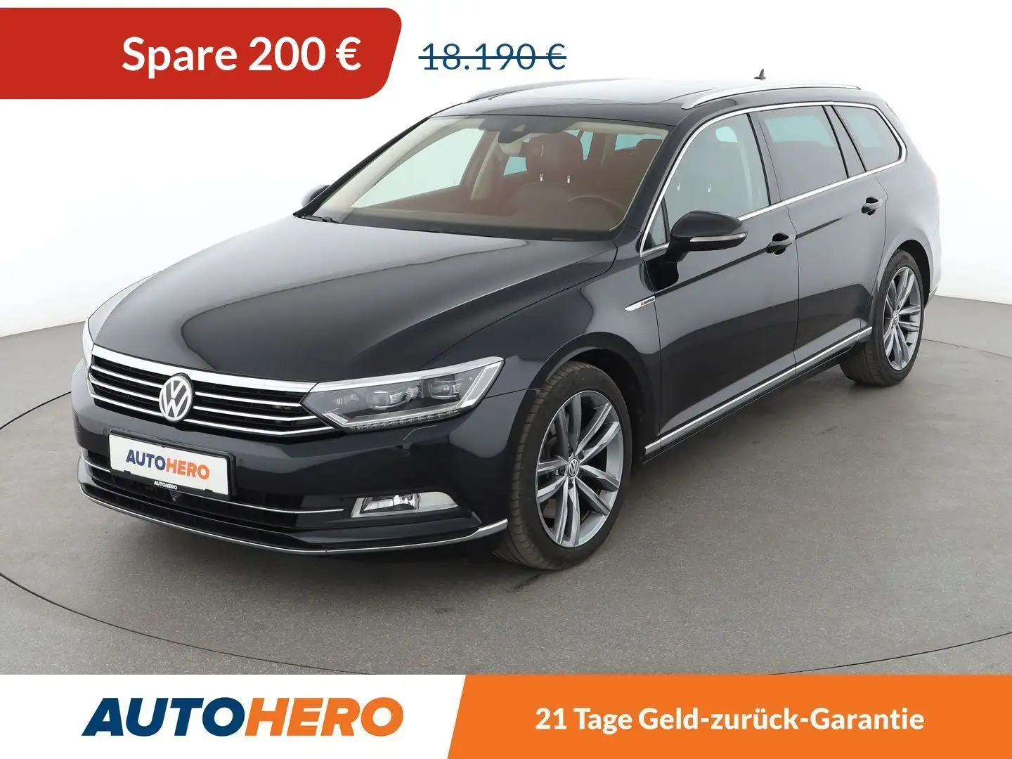 Volkswagen Passat 2.0 TDI Highline 4Motion BM Aut.*NAVI*LED*ACC* Чорний - 1