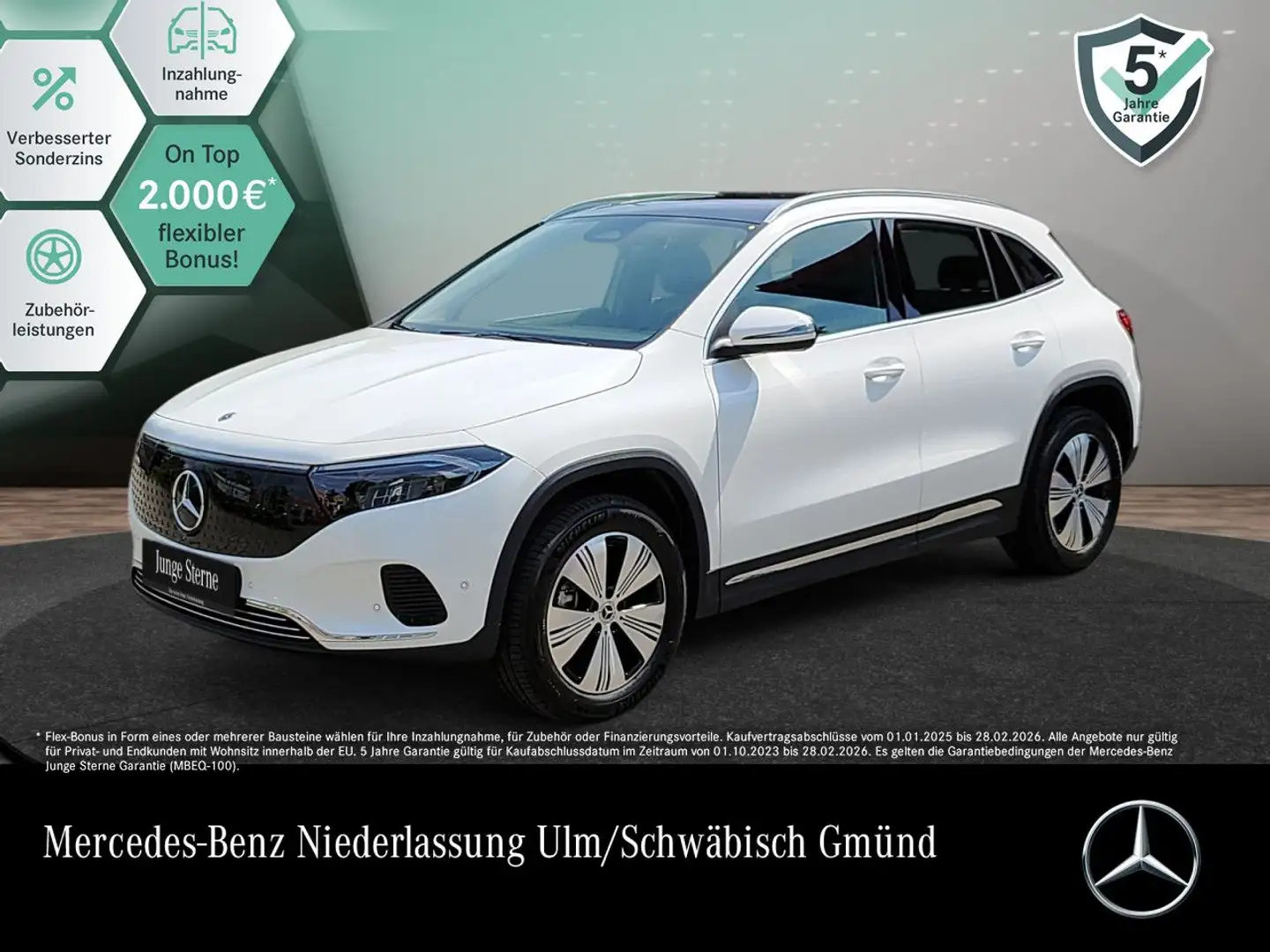 Mercedes-Benz EQA 350 4M PROG+ADVANCED+PANO+KAMERA+SPUR Blanc - 1