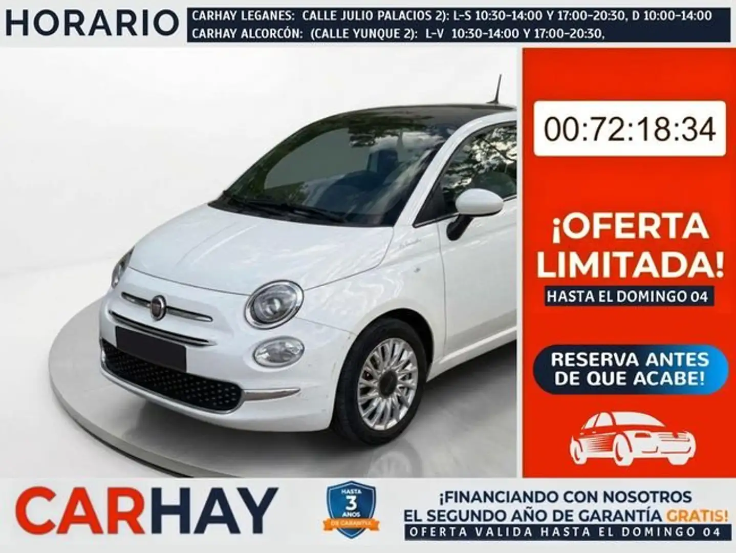 Fiat 500 Dolcevita 1.0 Hybrid 51KW (70 CV) Blanco - 1