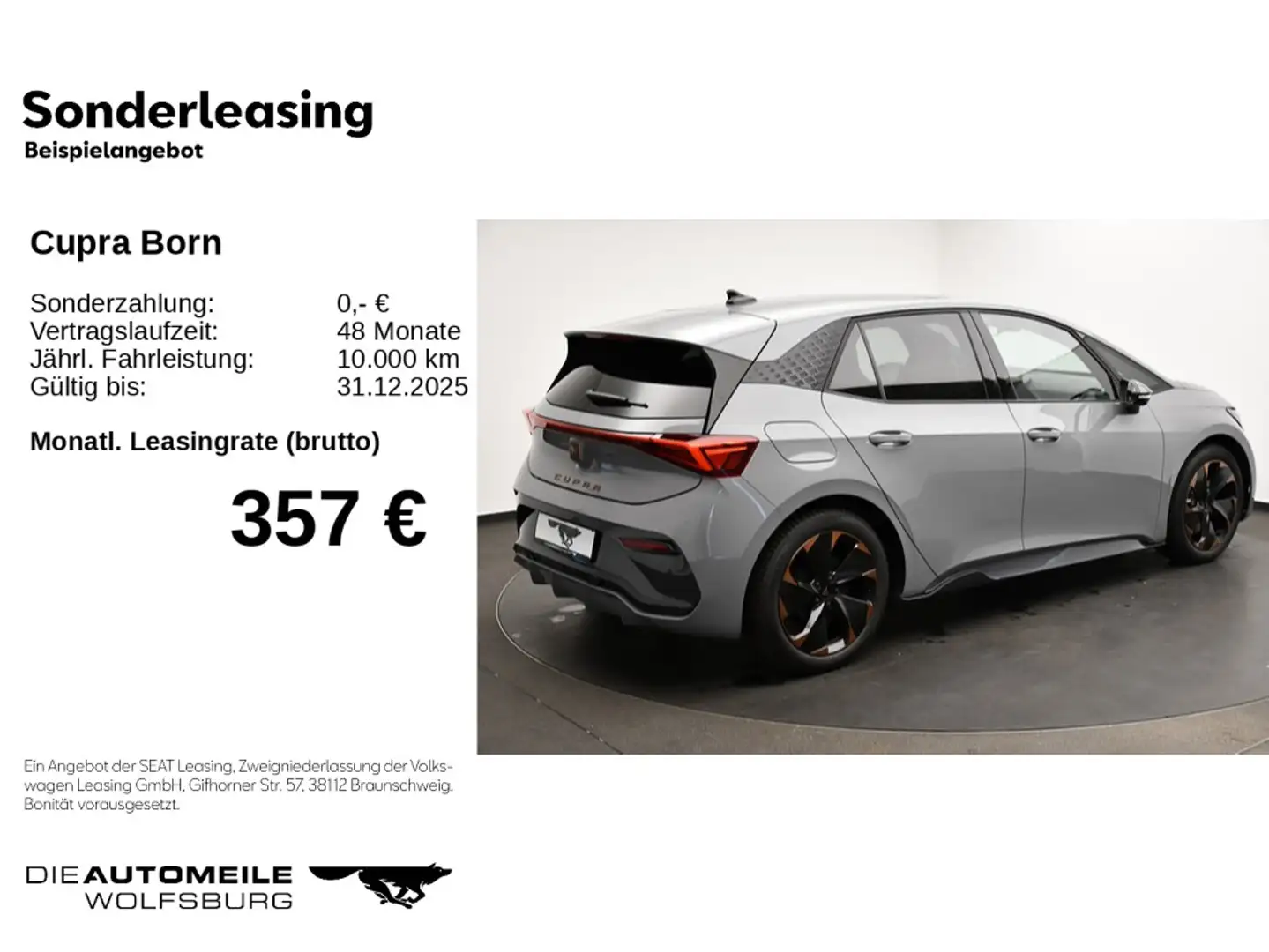 CUPRA Born Edition Dynamic LED,Rear View,Navi Grau - 2