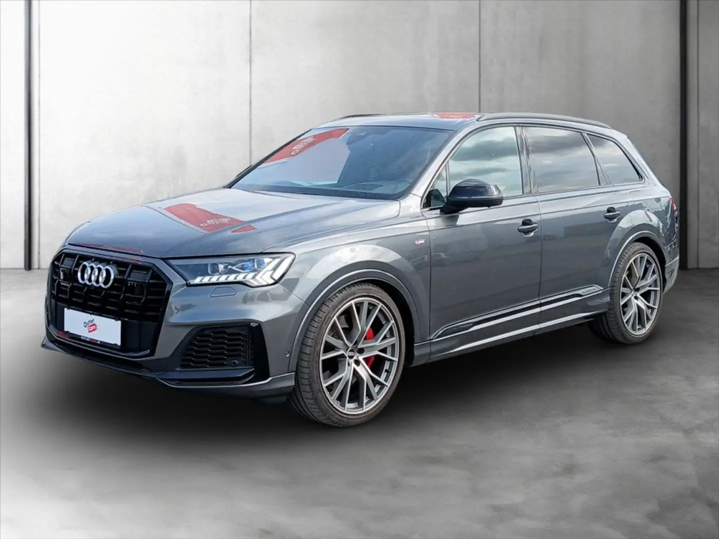Audi Q7 60 TFSIe quattro Aut. S-Line LENKRADHZG+AHK Grau - 1