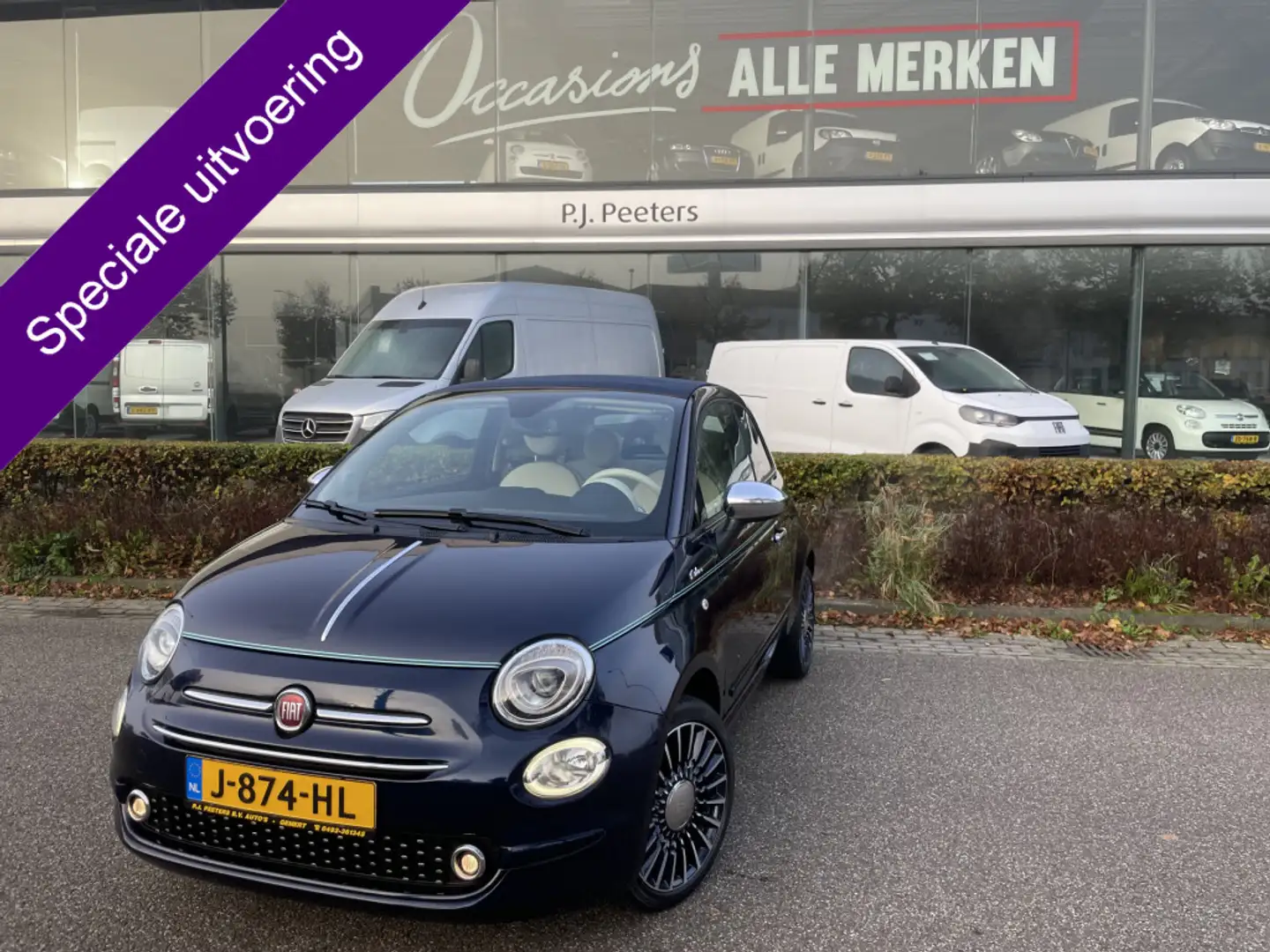 Fiat 500C 0.9 TwinAir Turbo Riva Speciale unieke uitvoering! Azul - 1