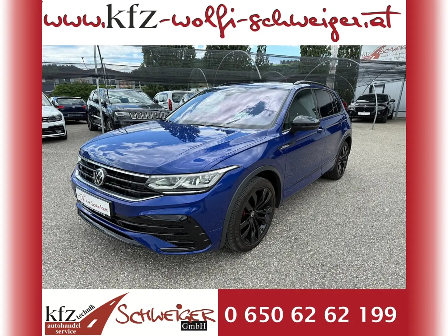 Volkswagen Tiguan 2,0 TDI 4Motion R-Line DSG Blau - 1
