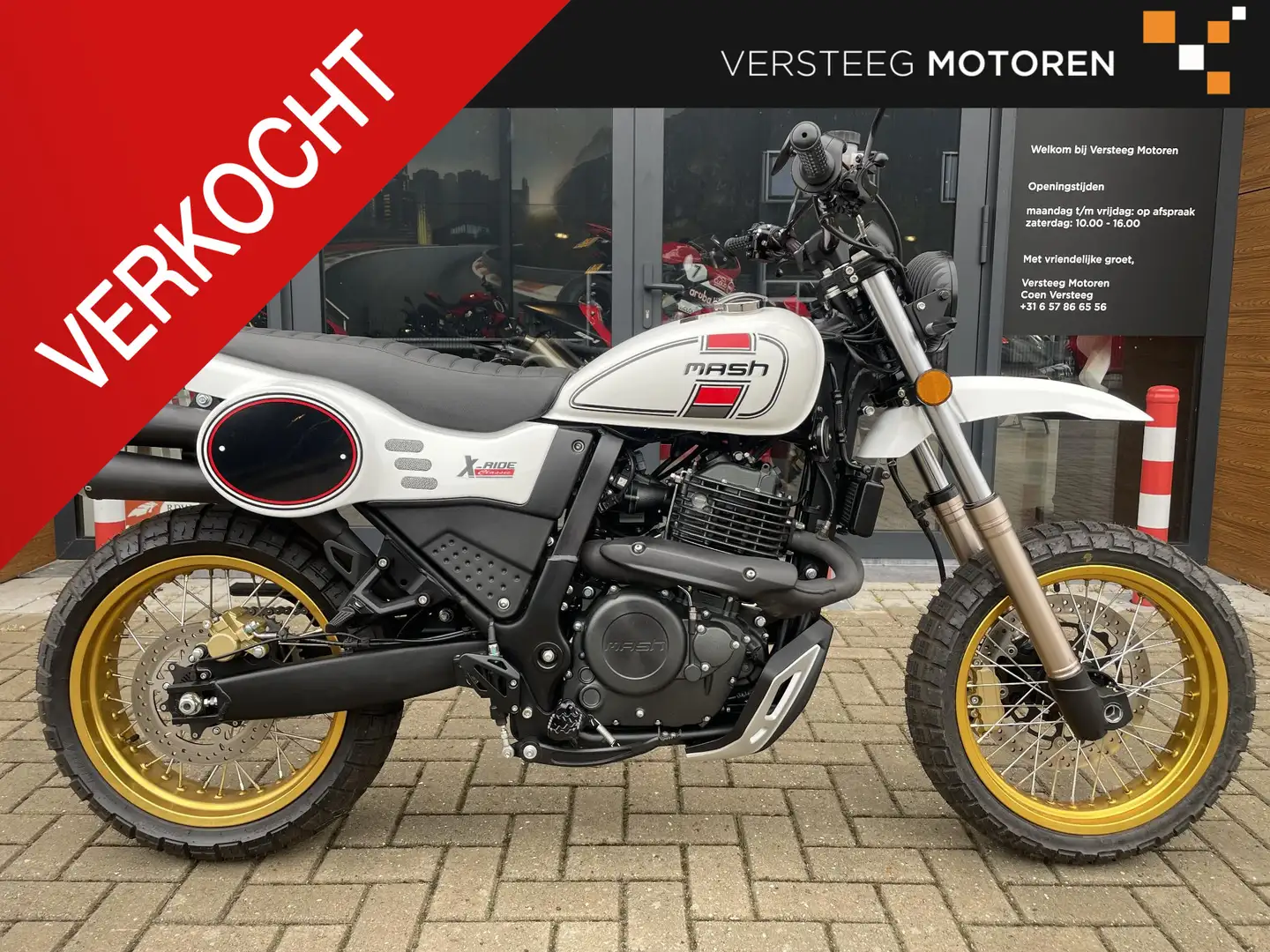 Mash X-Ride 650 Classic #14KM#BTW# A2 rijbewijs Bianco - 1