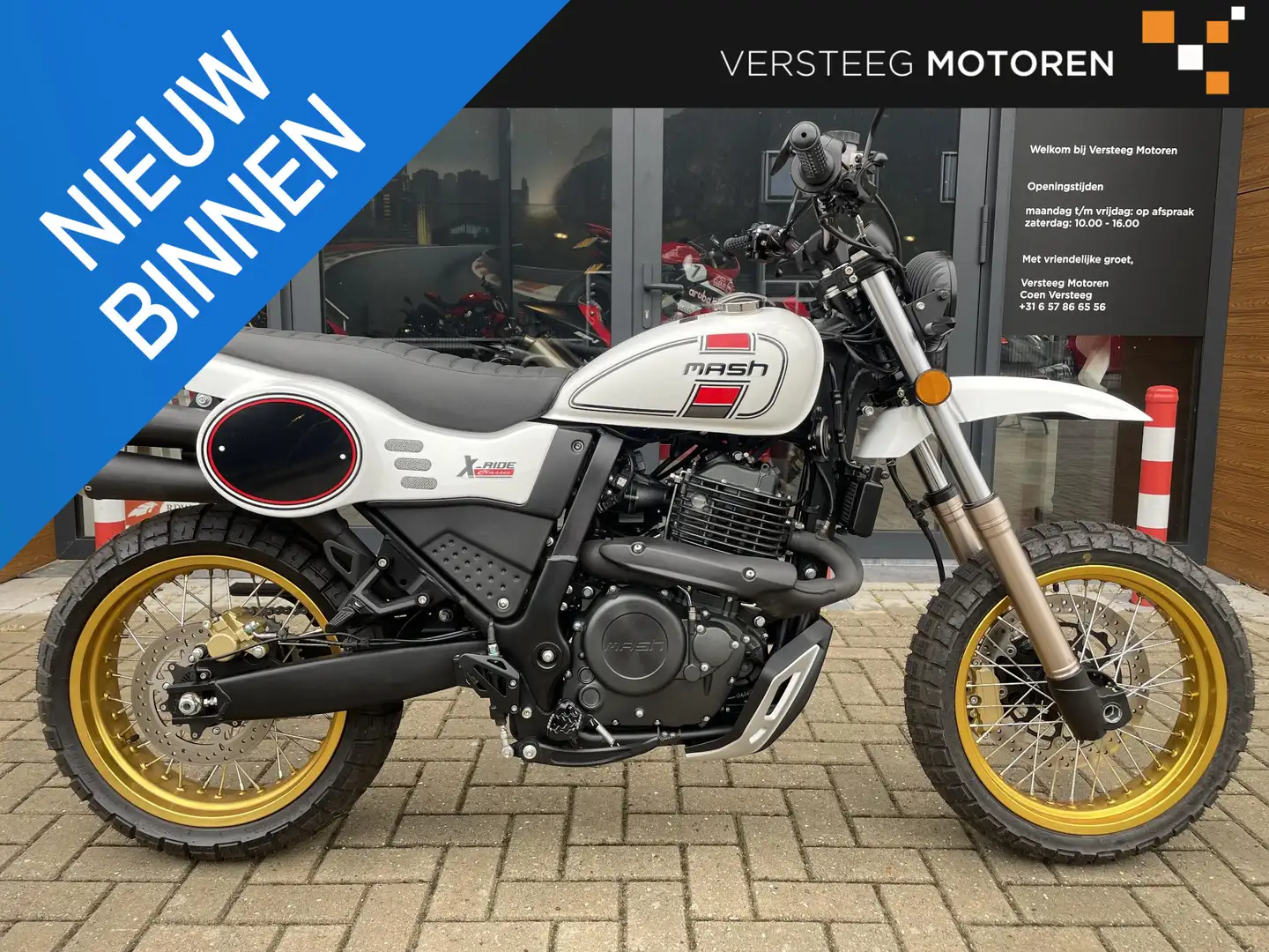 Mash X-Ride 650 Classic #14KM#BTW# A2 rijbewijs Blanc - 1